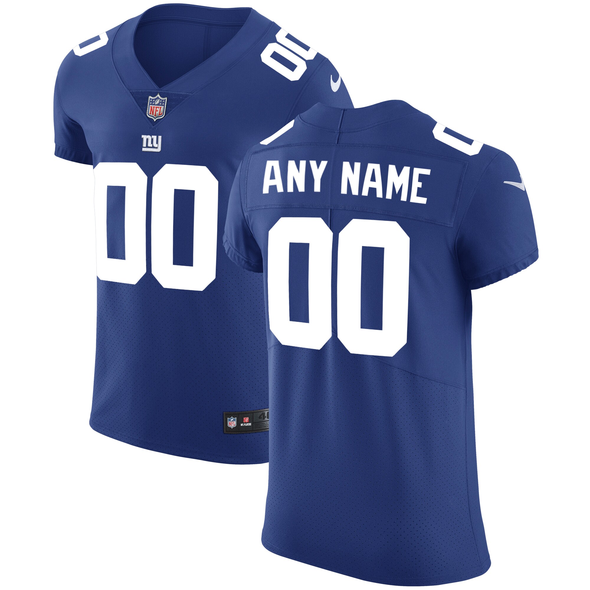 Nike Giants Royal Blue Custom Jersey - Personalize Your Style