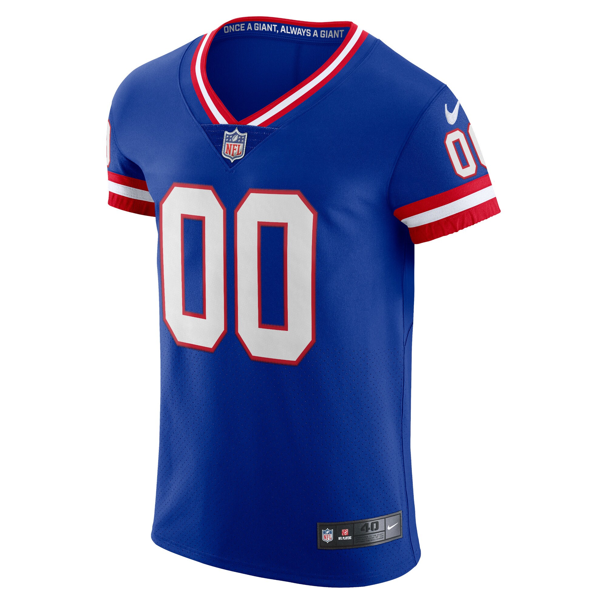 Alternative view of Nike Giants Royal Blue Custom Jersey - Personalize Yours! 2