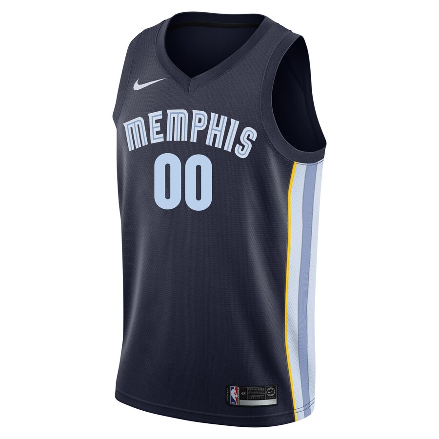 Alternative view of Nike Grizzlies Navy Custom Jersey - Personalized Icon Edition