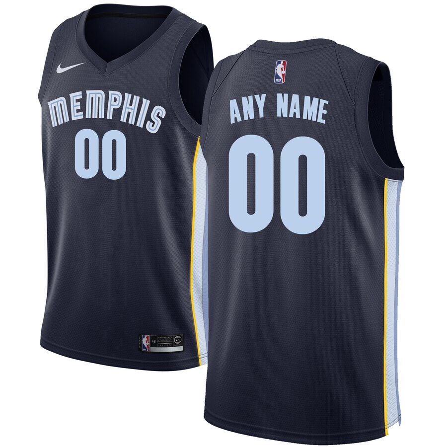 Nike Grizzlies Navy Custom Jersey - Personalized Icon Edition