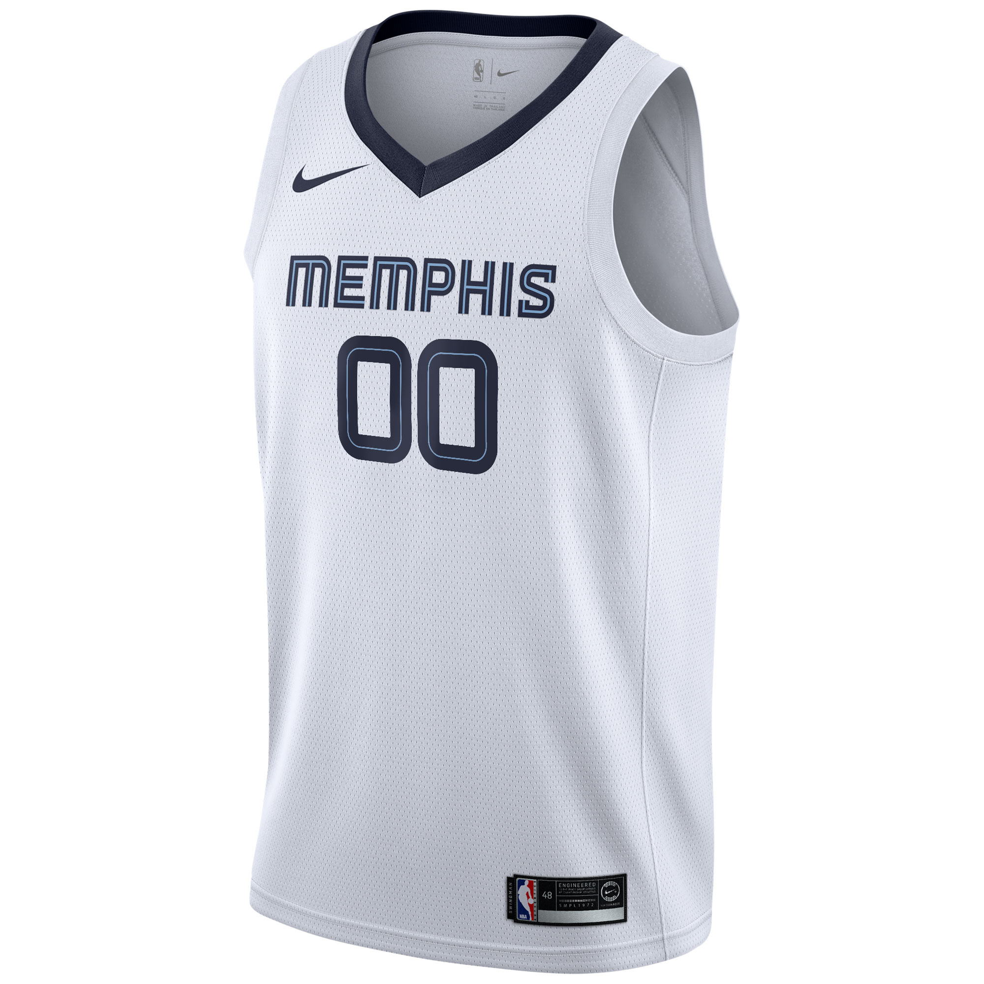 Alternative view of Nike Grizzlies White Jersey - Custom Edition - Personalized