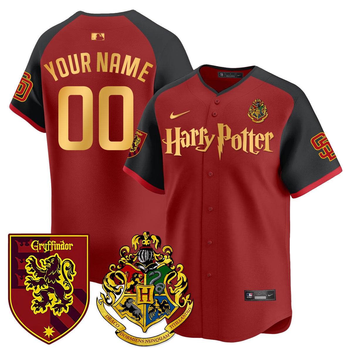 Nike Gryffindor Burgundy Jersey - Nike Harry Potter Gryffindor Jersey