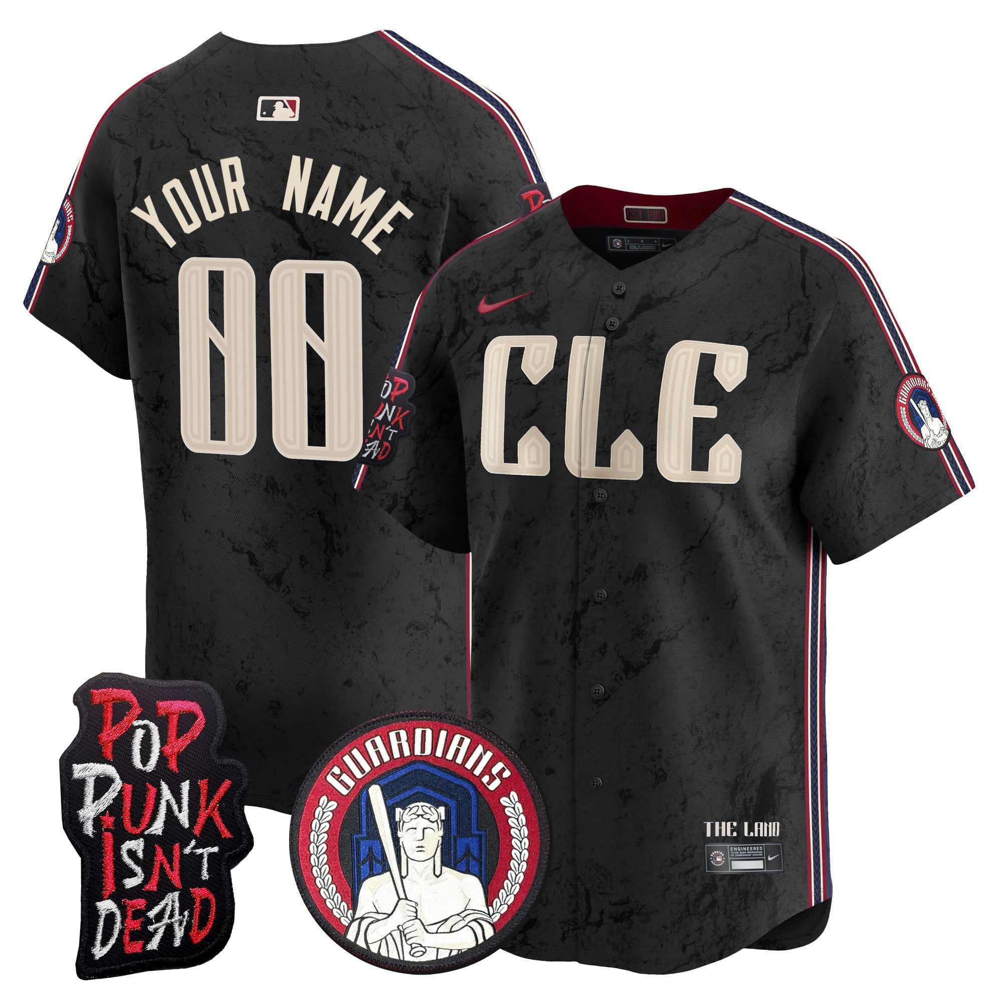Alternative view of nike Guardians Navy Marble Jersey - Nike Guardians City Connect Jersey