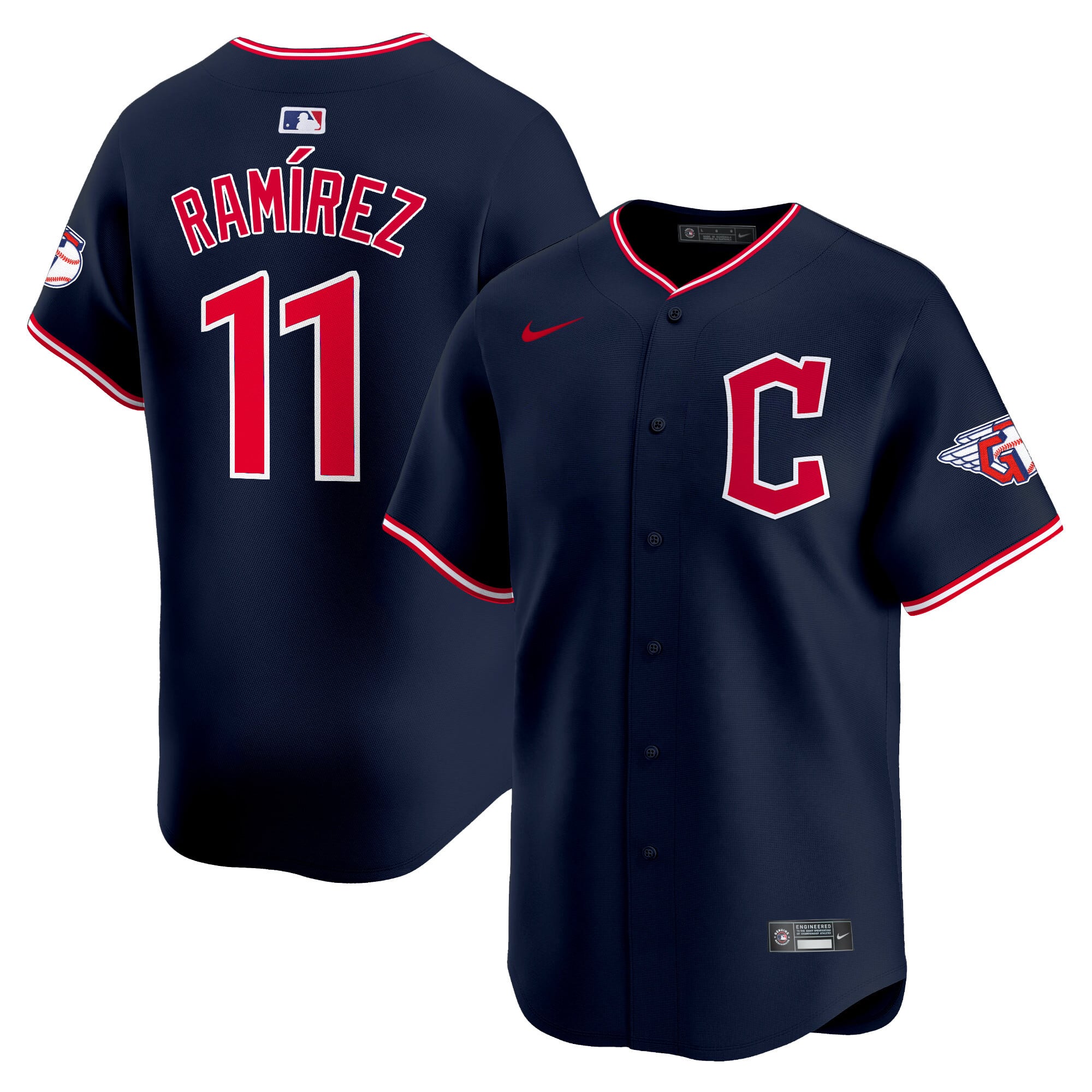 Nike Guardians Ramirez Navy Jersey - Authentic Baseball Gear