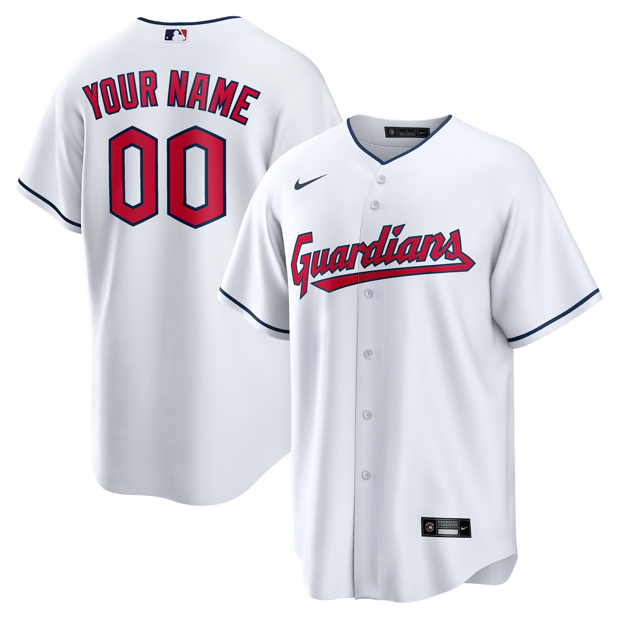 Alternative view of Nike Guardians White Home Custom Jersey - Personalize Yours!