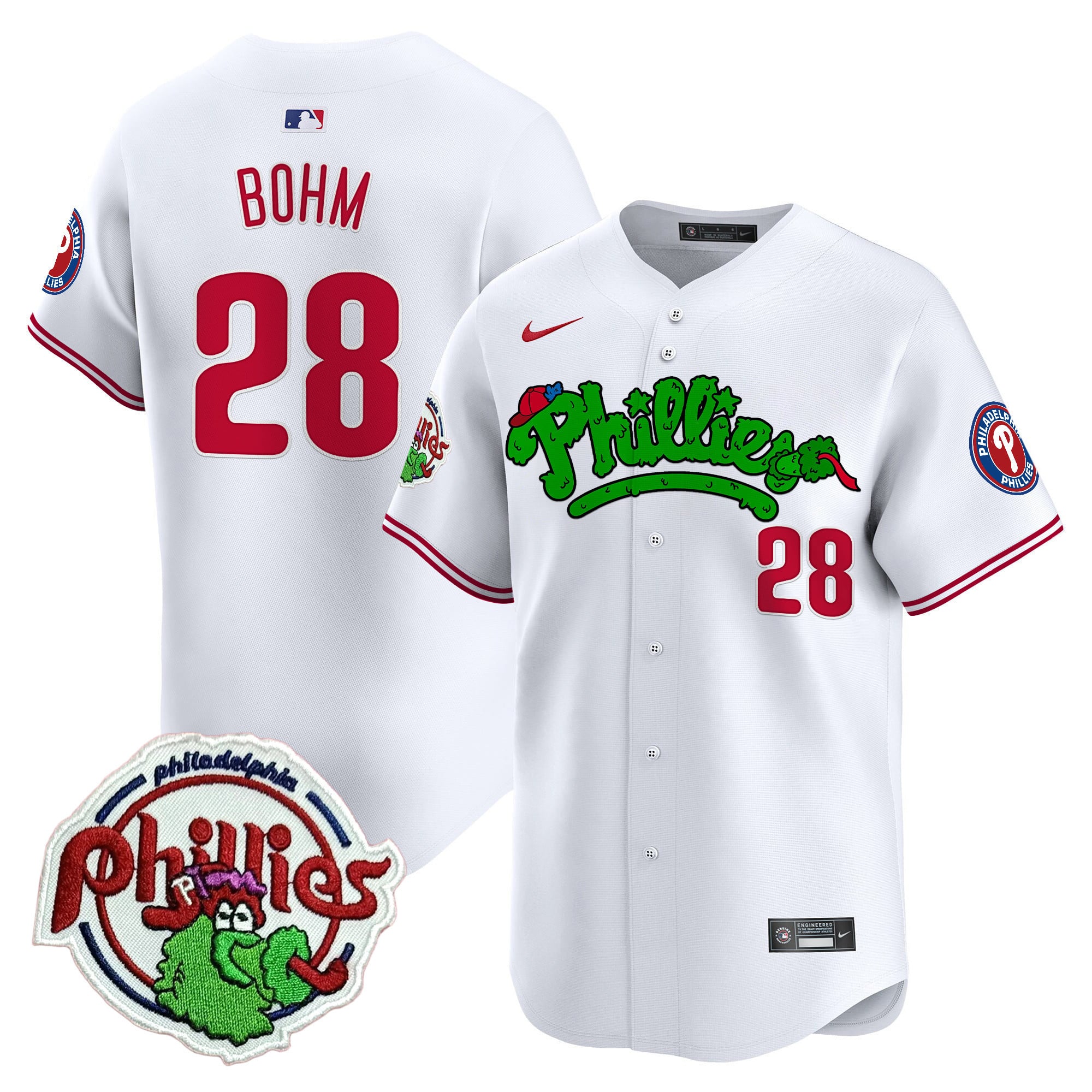 Alternative view of Nike Harper Phillies City Connect Jersey - White - Limited Edition