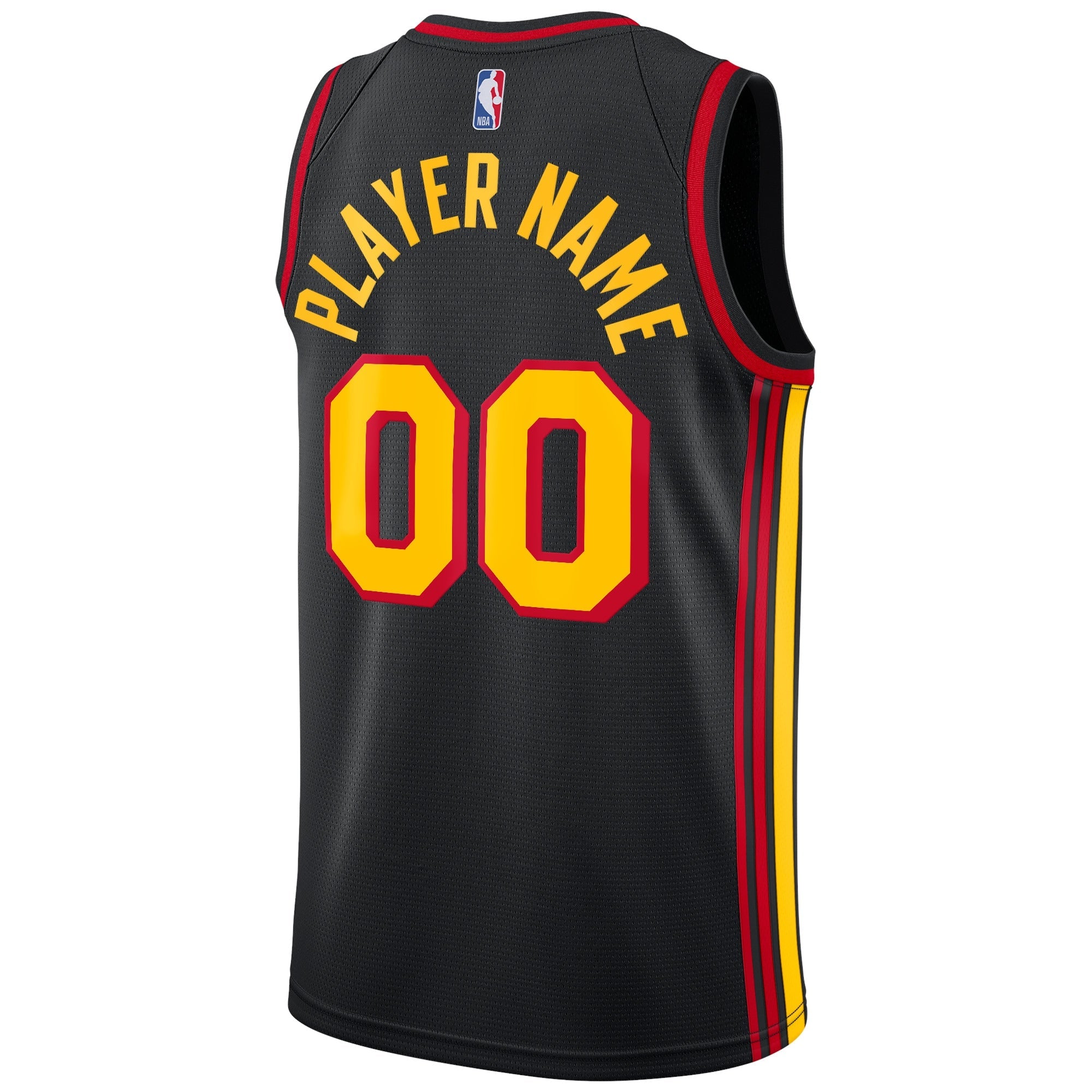 Alternative view of Nike Hawks Black Jersey - NBA Swingman Edition