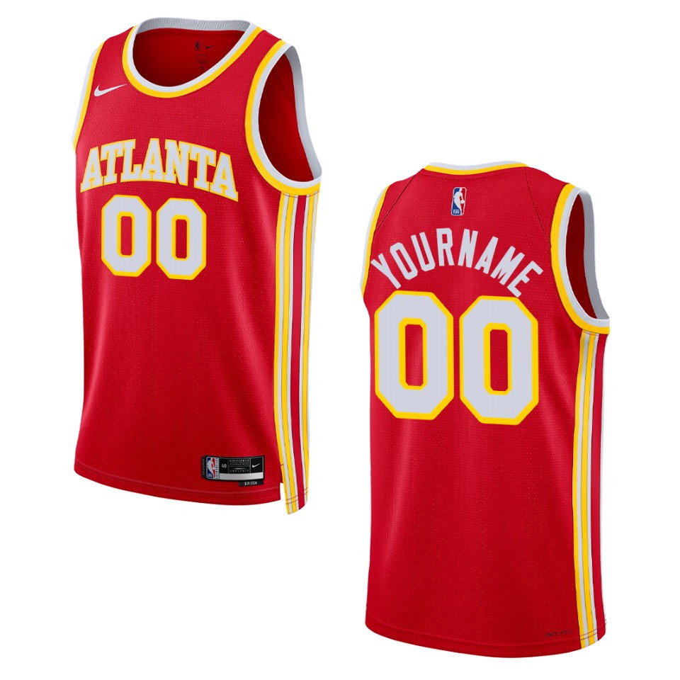 Nike Hawks Red Icon Jersey - Custom Edition