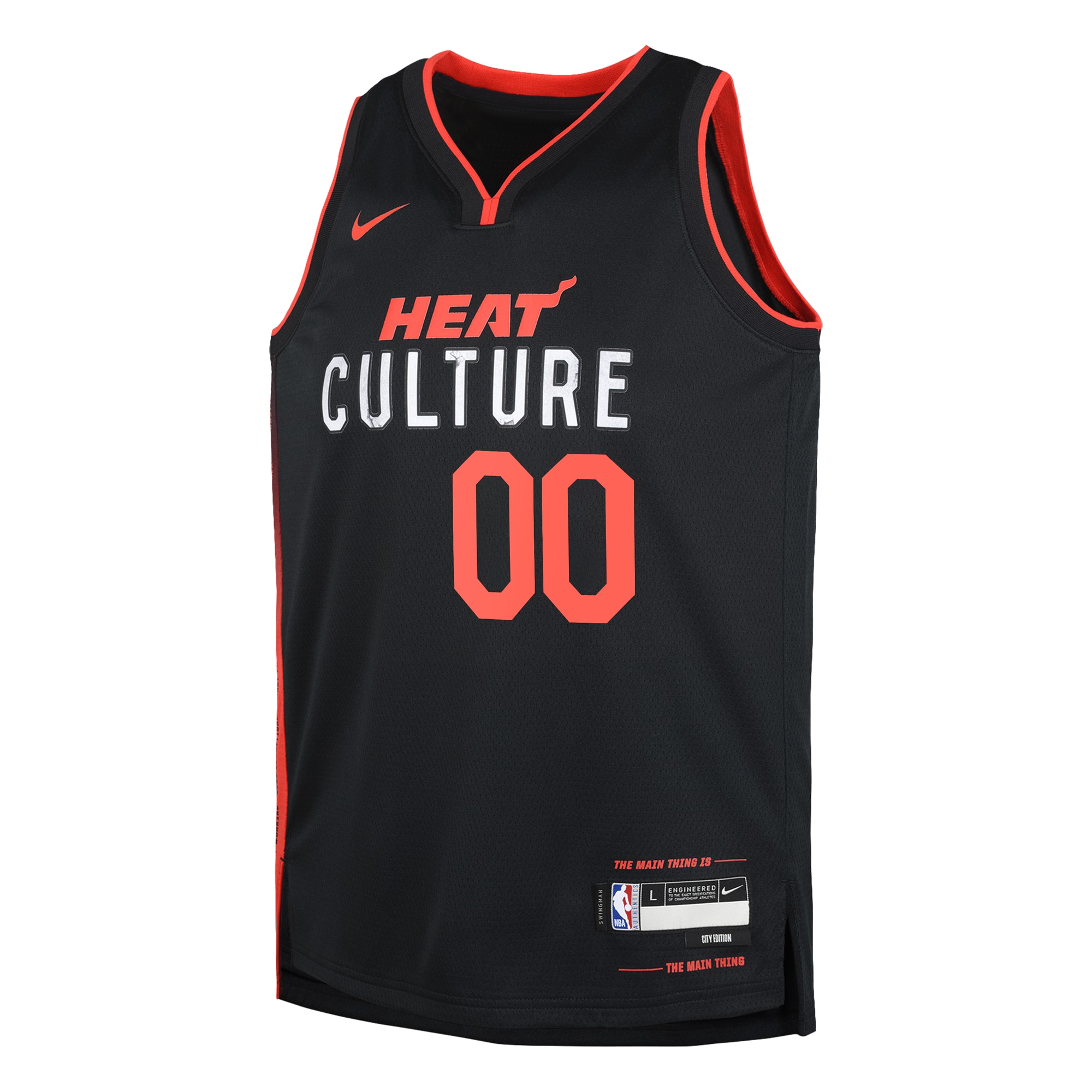 Alternative view of Nike Heat Culture Black Jersey - Custom NBA City Edition