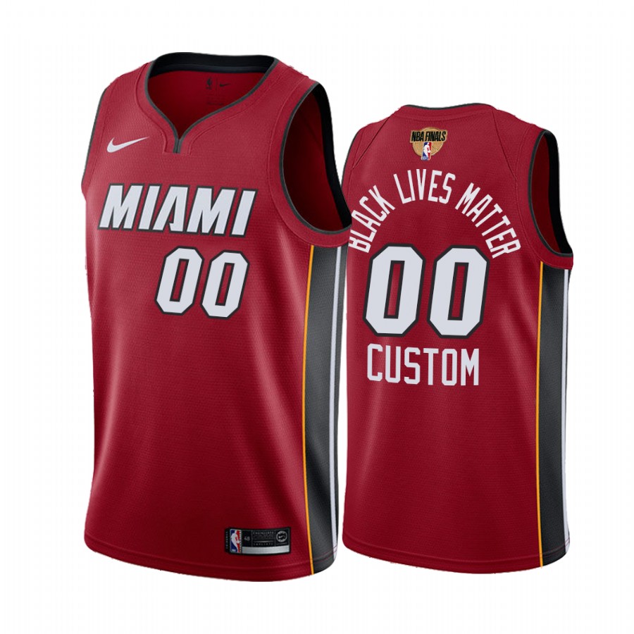 Nike Heat Maroon Custom Jersey - Black Lives Matter Edition