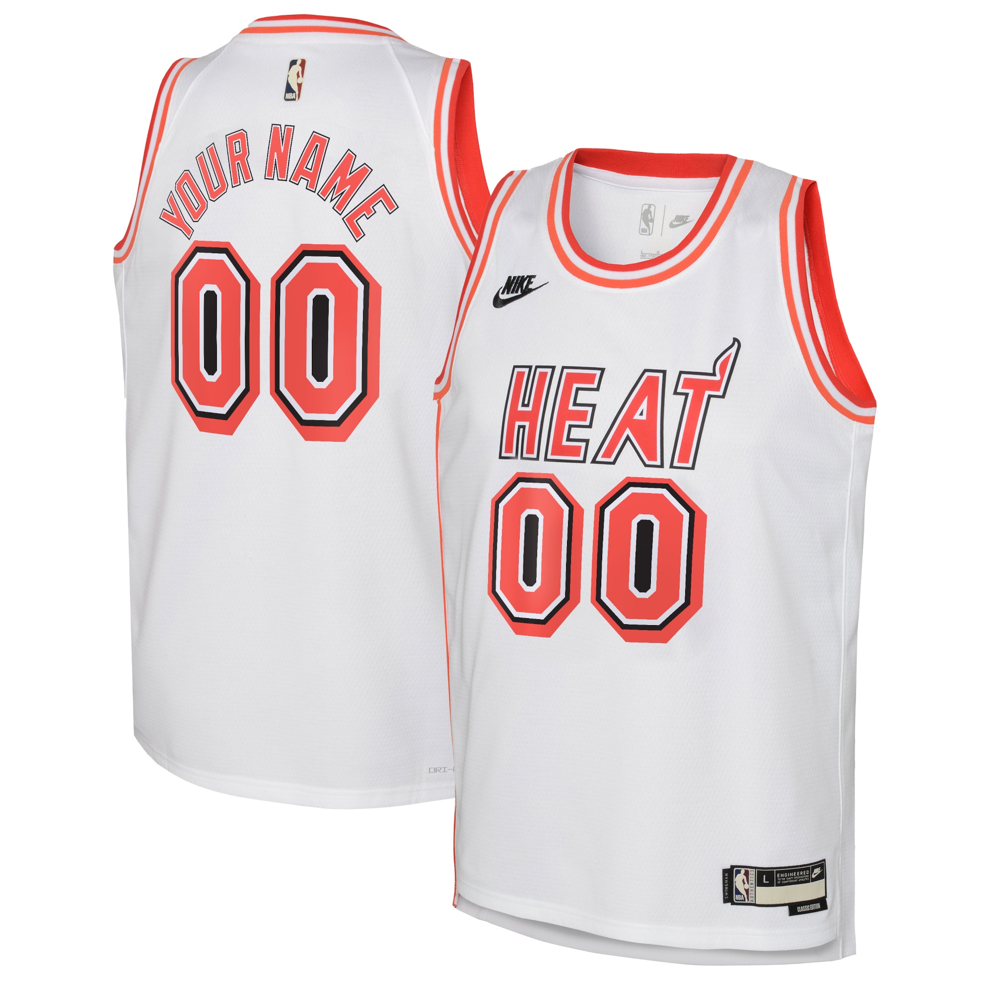 Nike Heat White Custom Jersey - Personalized Edition