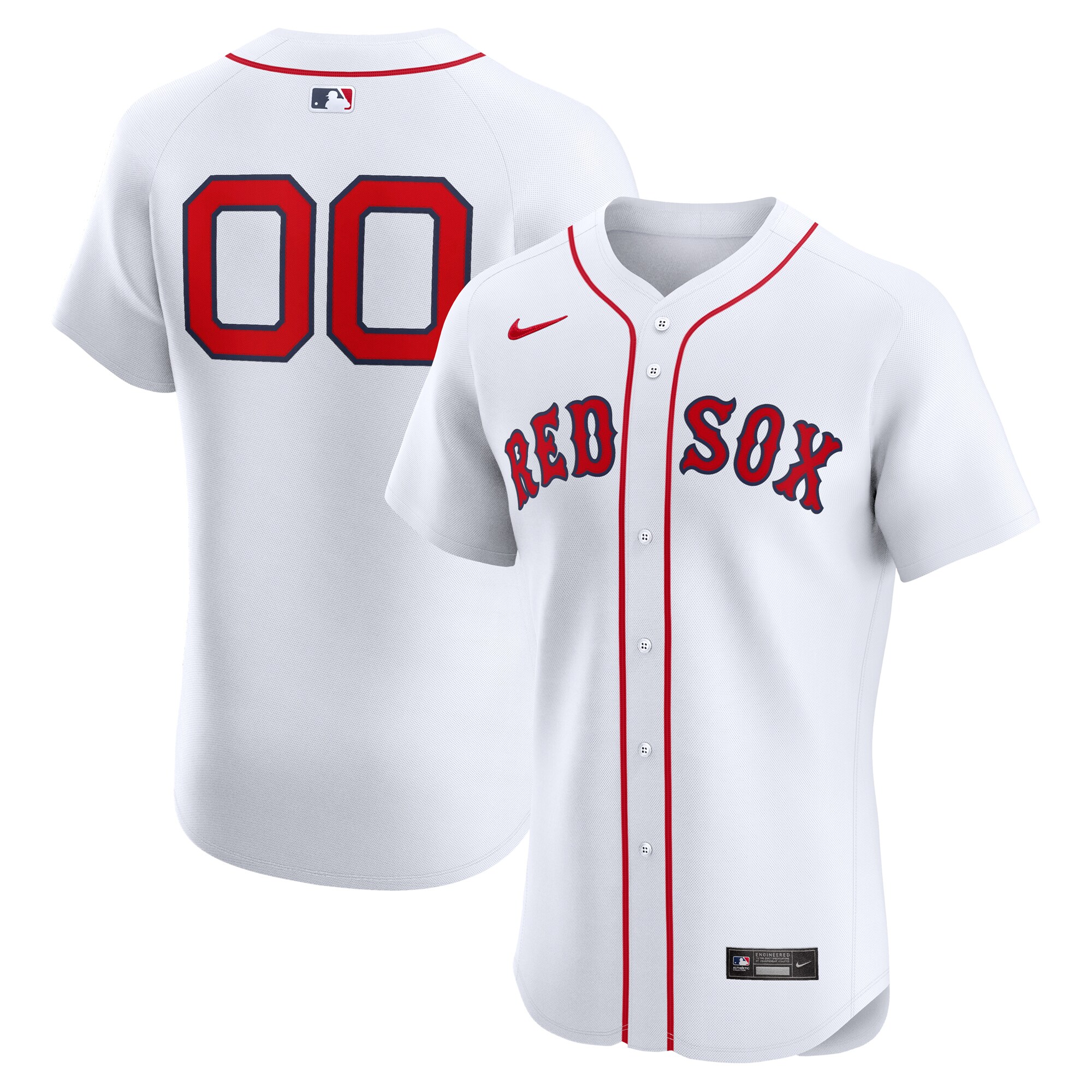 nike home Red Sox White Jersey - Nike Red Sox White Home Jersey
