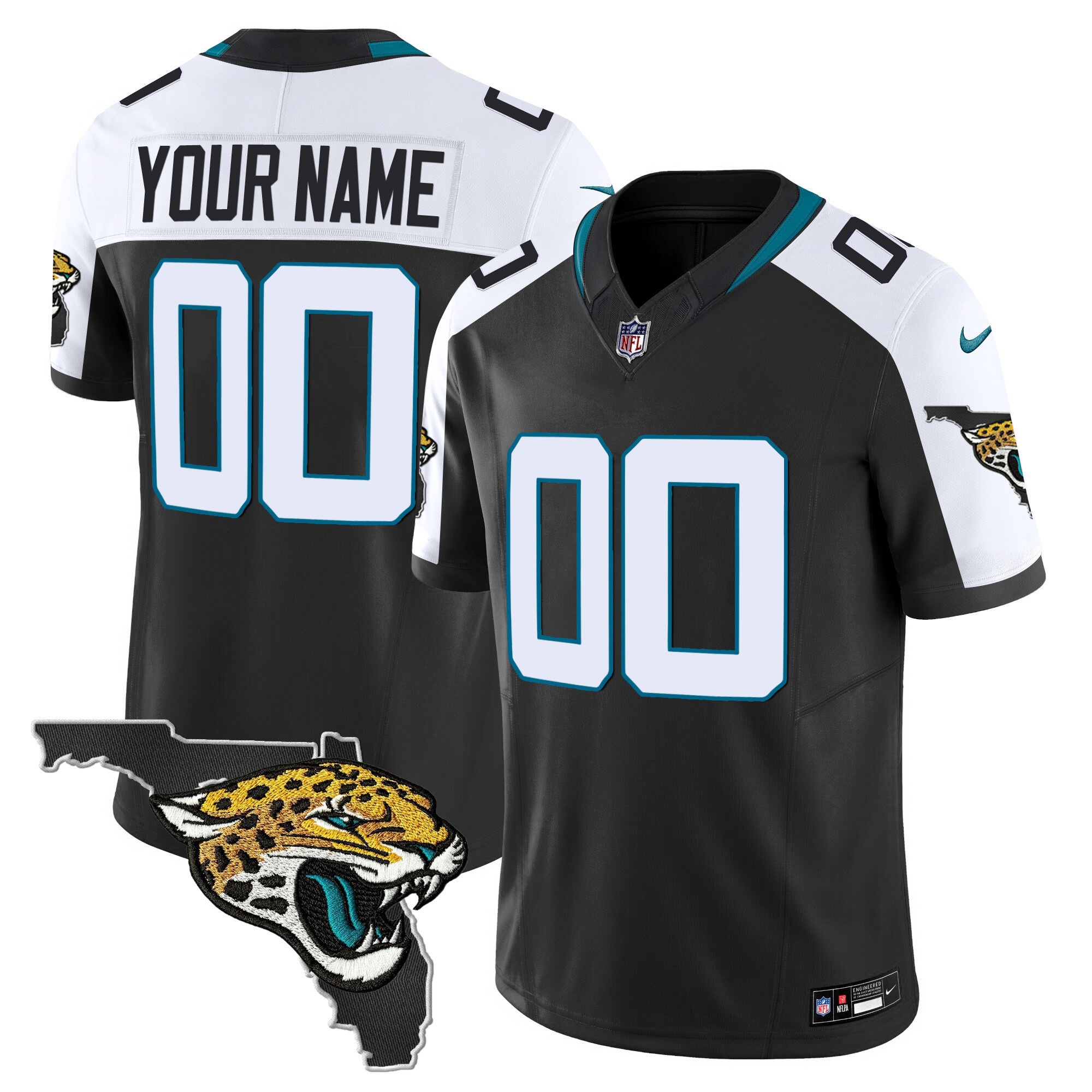 Nike Jaguars Black Custom Jersey - Personalize Your Style!