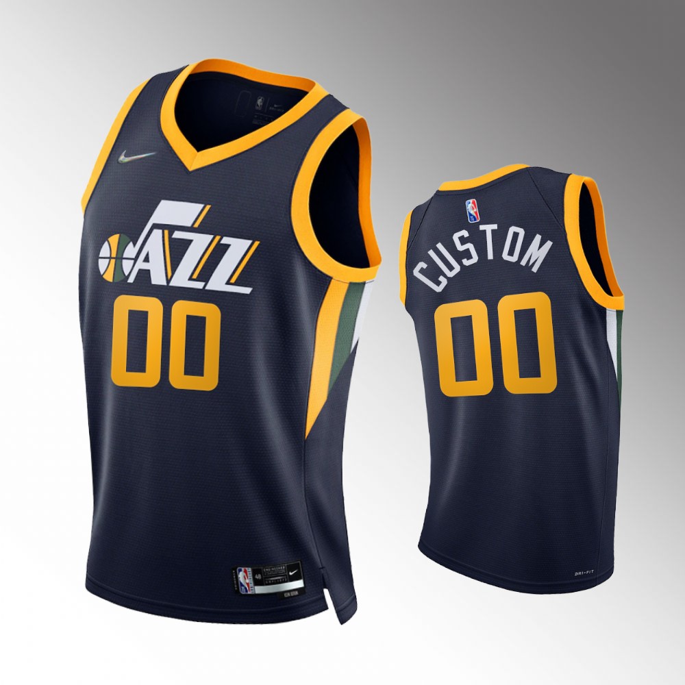 Nike Jazz Navy Custom Jersey - Personalized NBA Gear