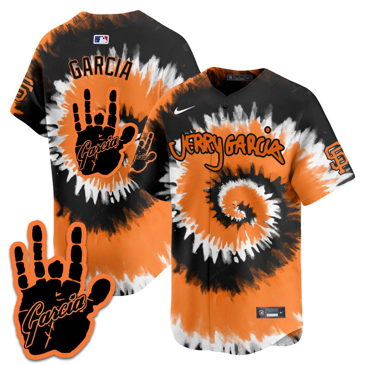 Nike Jerry Garcia Giants Jersey - Tie Dye Limited Edition