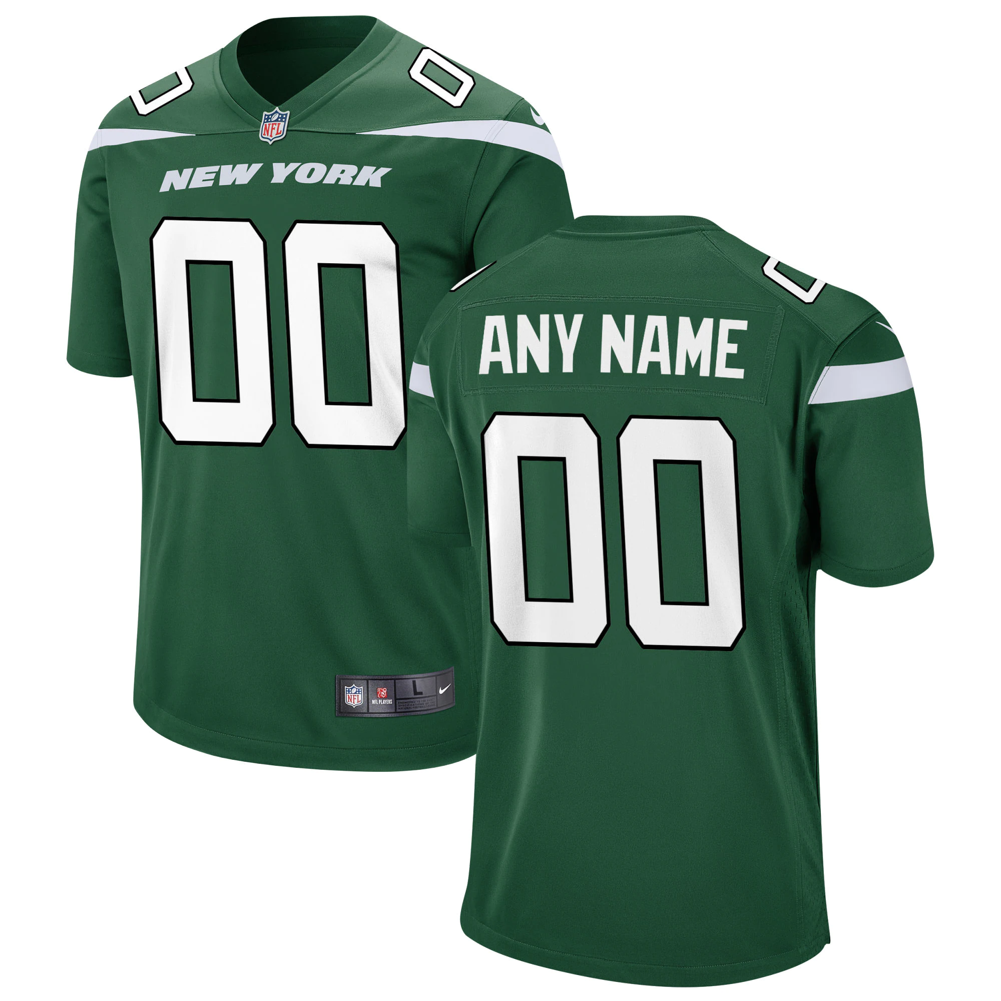 Nike Jets Gotham Green Custom Jersey - Personalize Your Legacy!