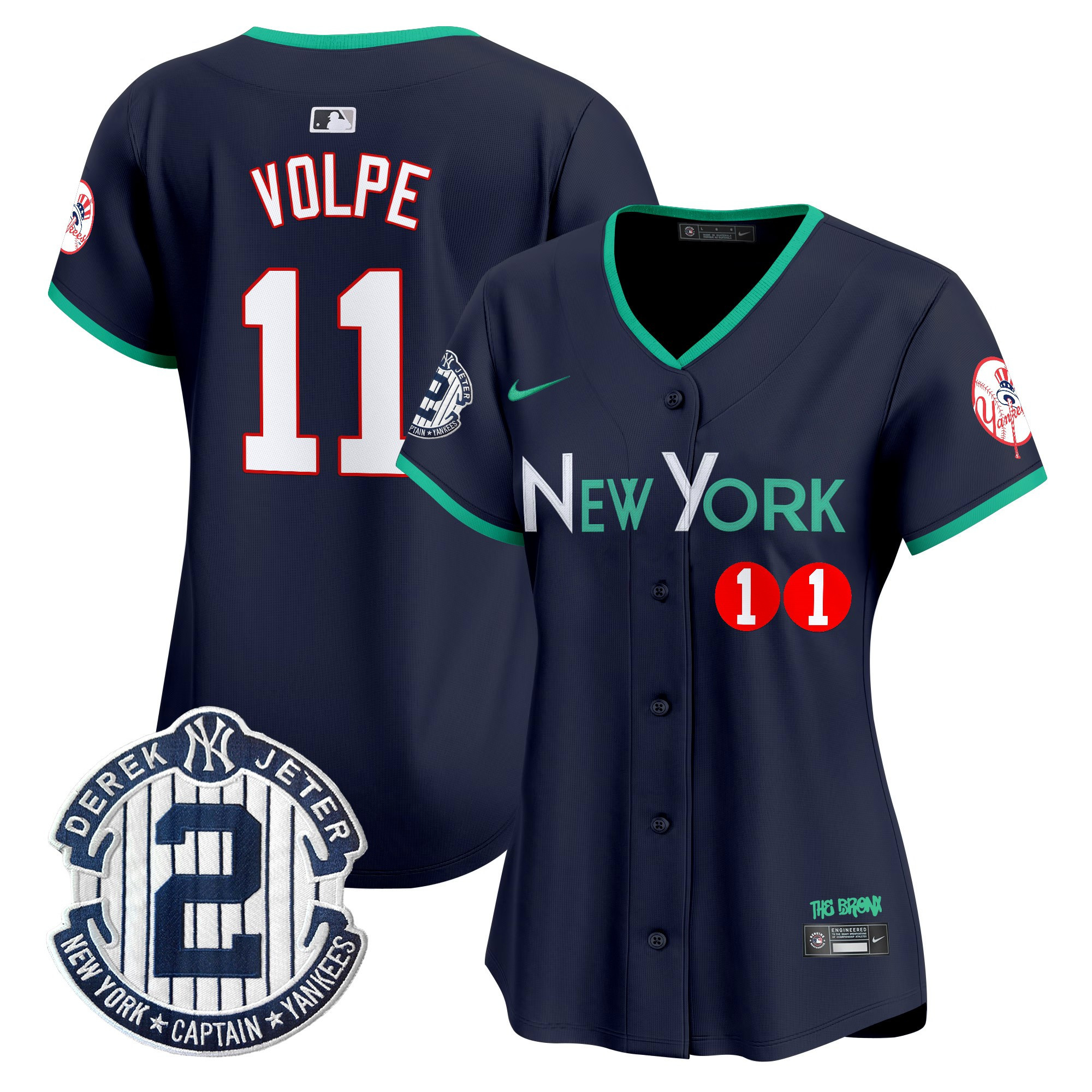 Alternative view of Nike Judge Yankees Navy Jersey - ‘The Bronx’ Edition