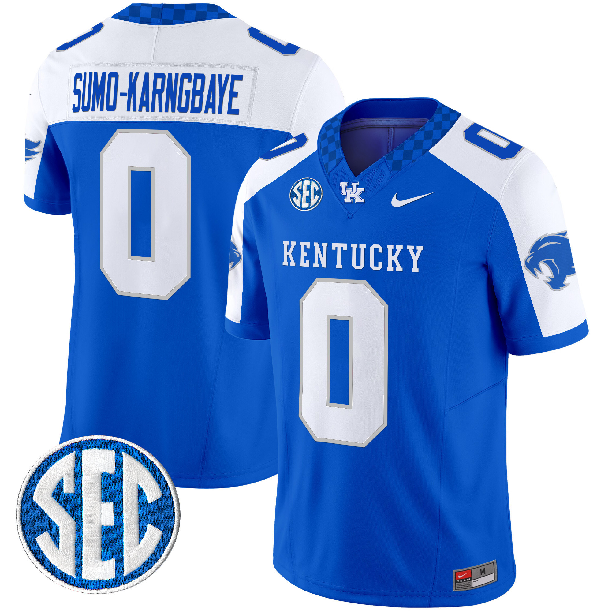 Alternative view of Nike Kentucky Blue Jersey - Nike Kentucky Wildcats #12 Blue Replica