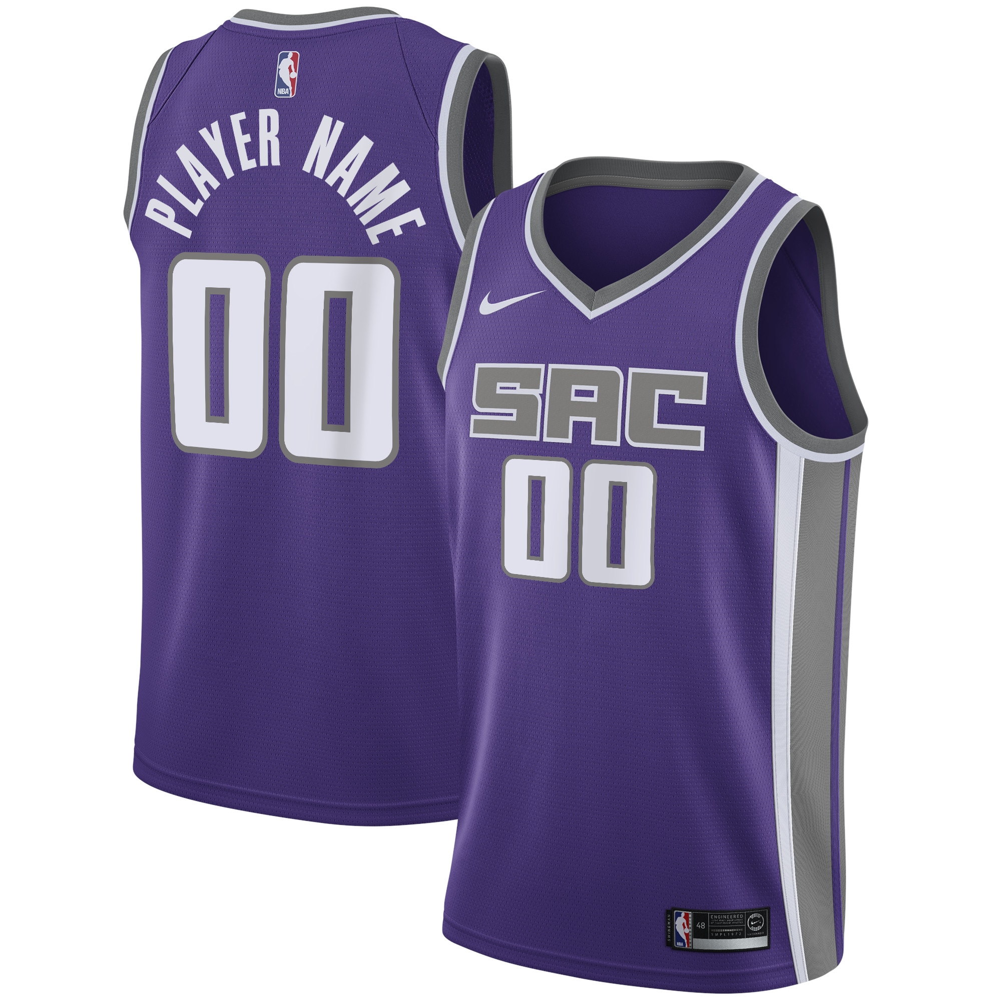 Nike Kings Purple Jersey - Custom Edition - Personalized