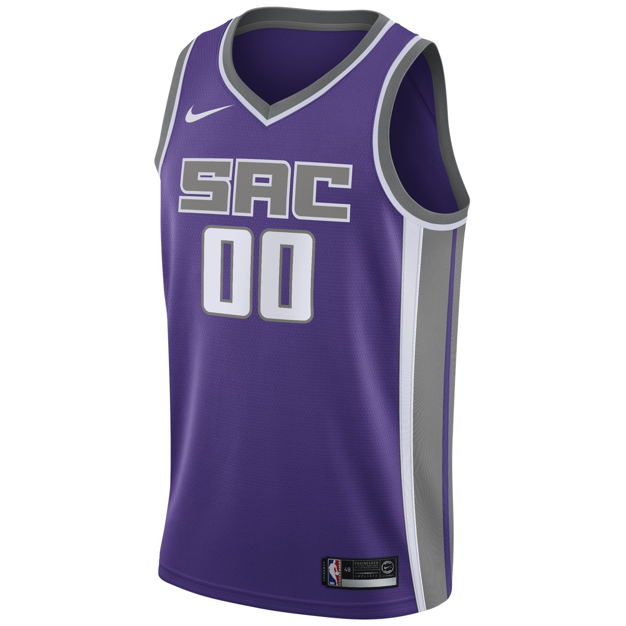 Alternative view of Nike Kings Purple Jersey - Custom Edition - Personalized