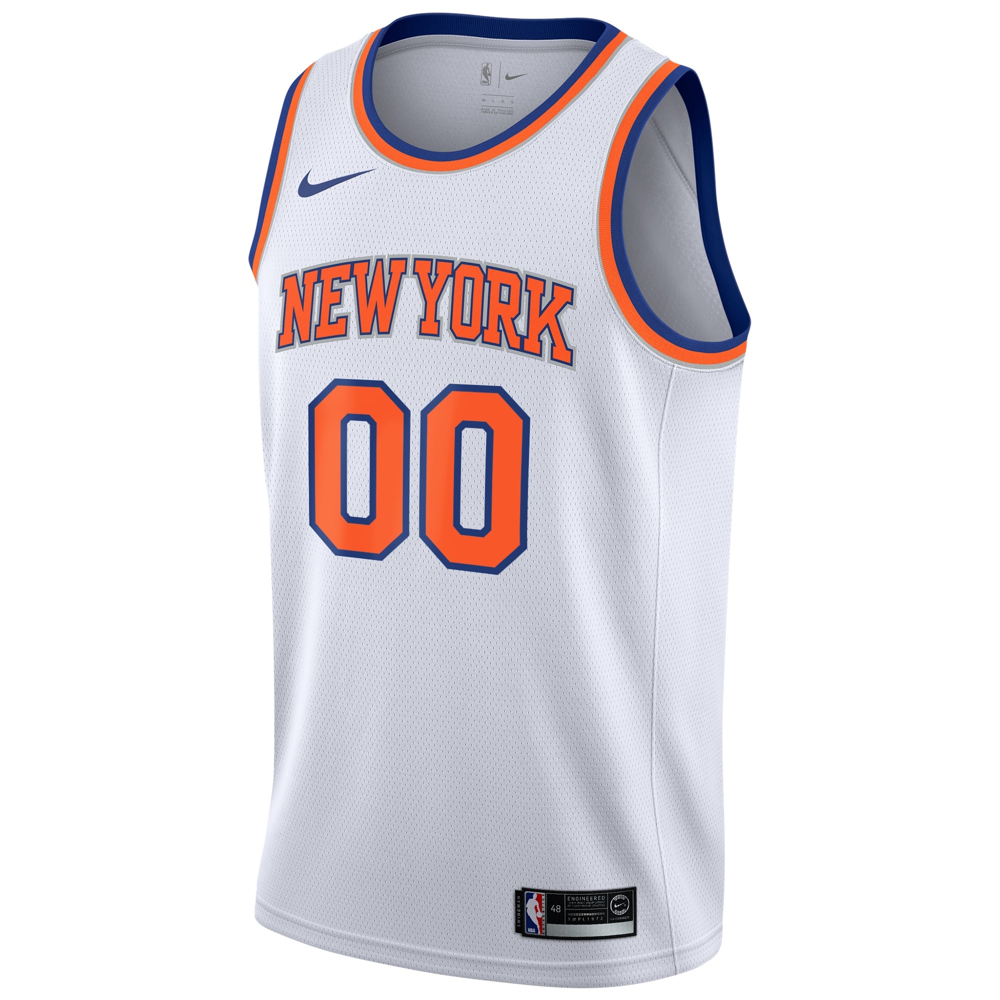 Alternative view of Nike Knicks White Jersey Custom - Nike Knicks White Jersey - Custom