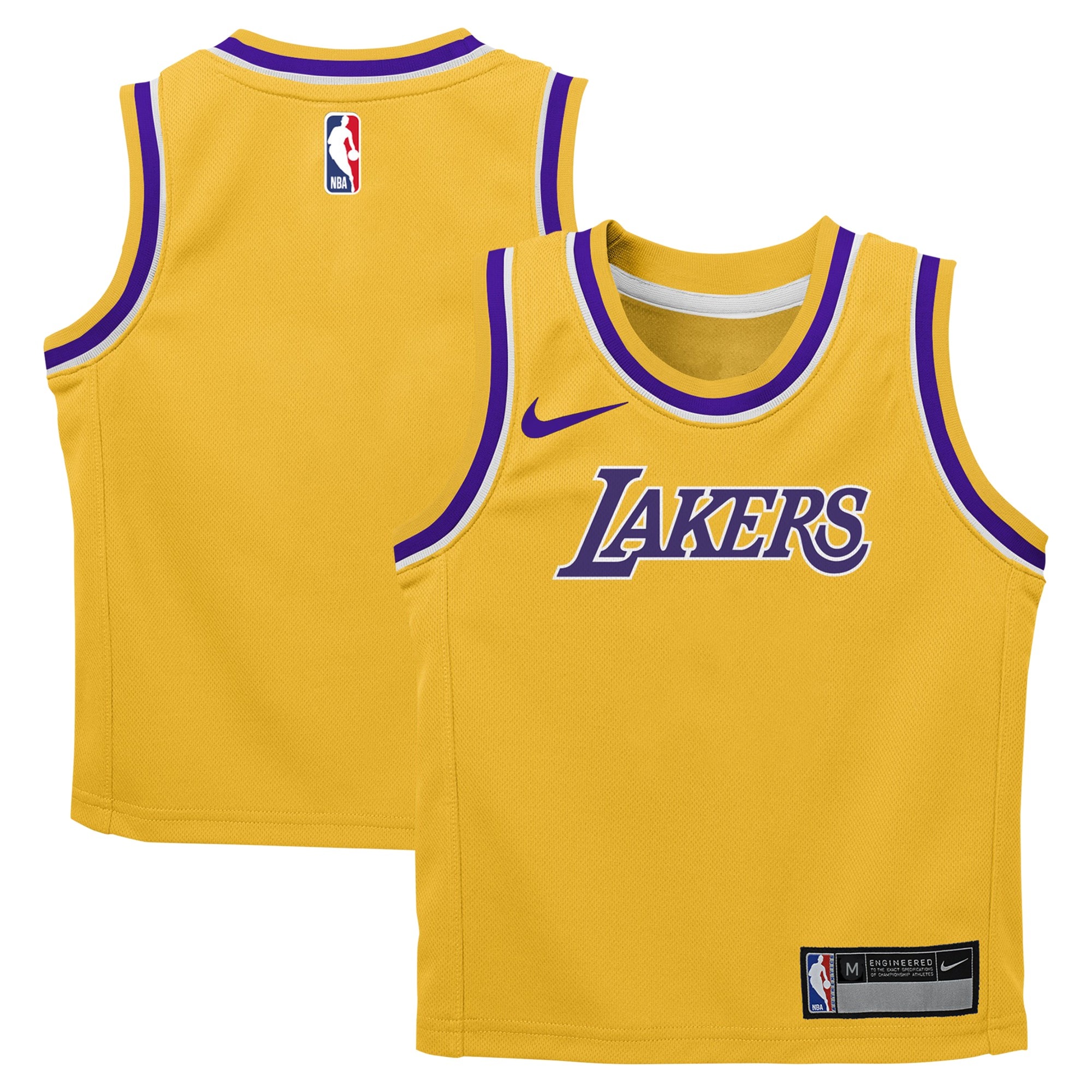 Nike Lakers Gold Replica Jersey - Classic Edition