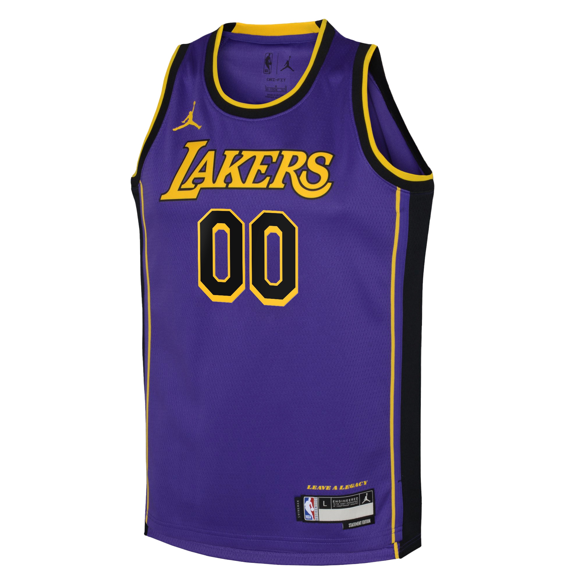 Alternative view of Nike Lakers Purple Custom Jersey - Personalized Statement Edition