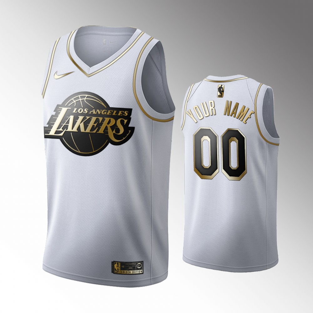 nike Lakers White Golden Jersey - Nike Lakers White Golden Edition