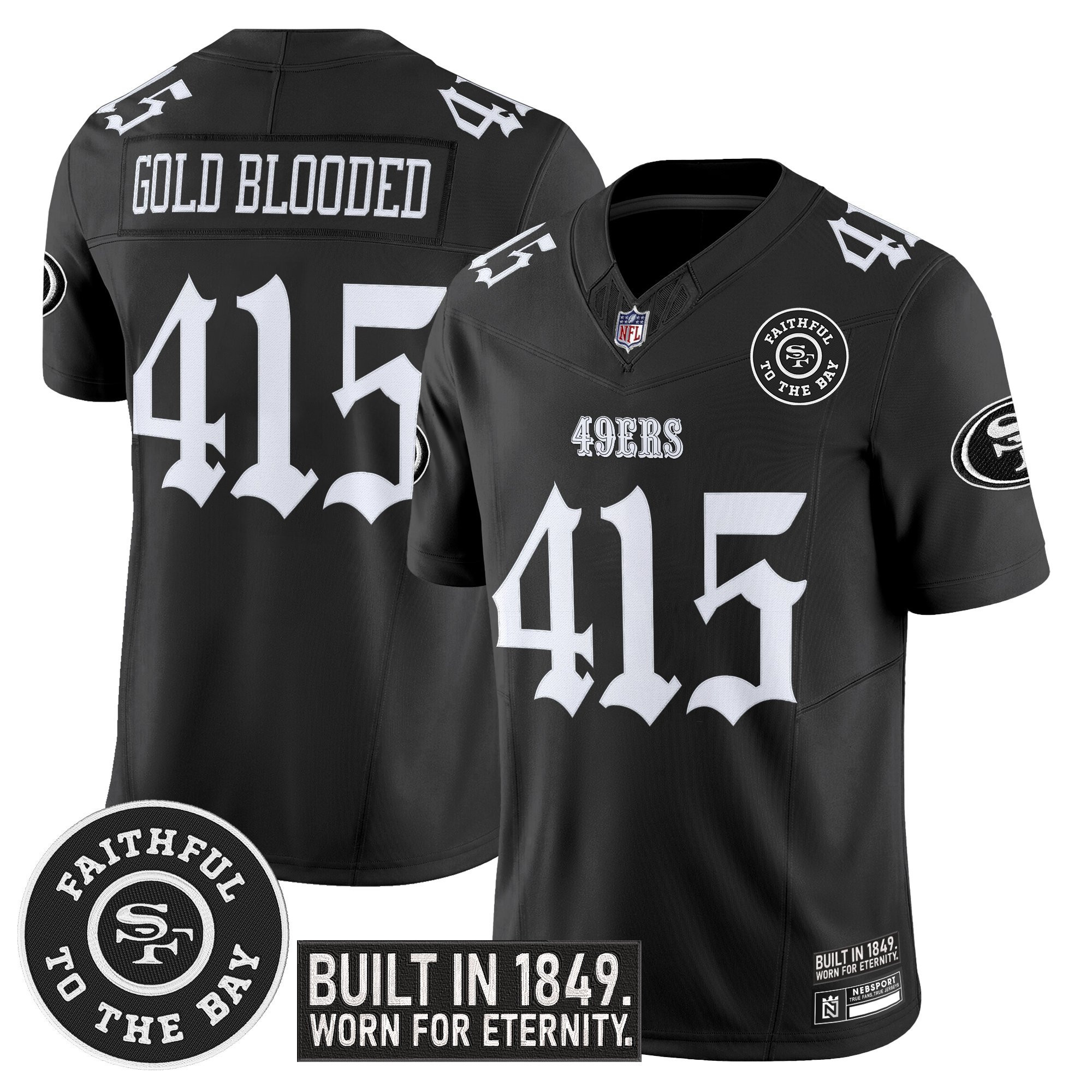 Alternative view of nike limited 49ers Purdy Black Jersey - Nike 49ers Purdy #13 Black