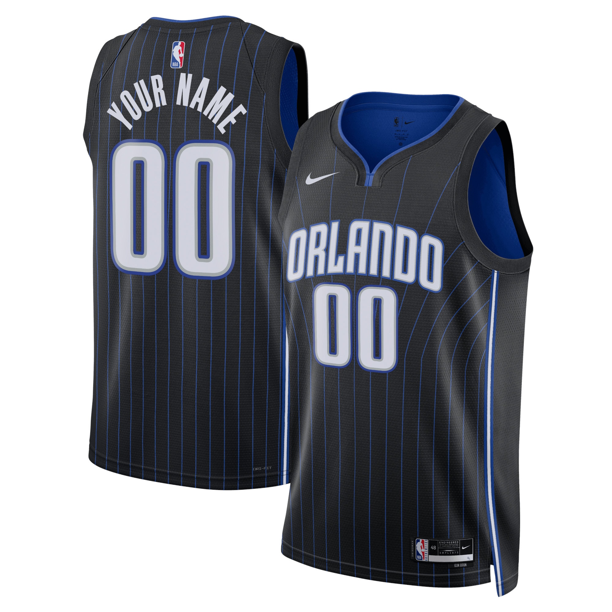 Nike Magic Black Icon Jersey - Custom Name & Number