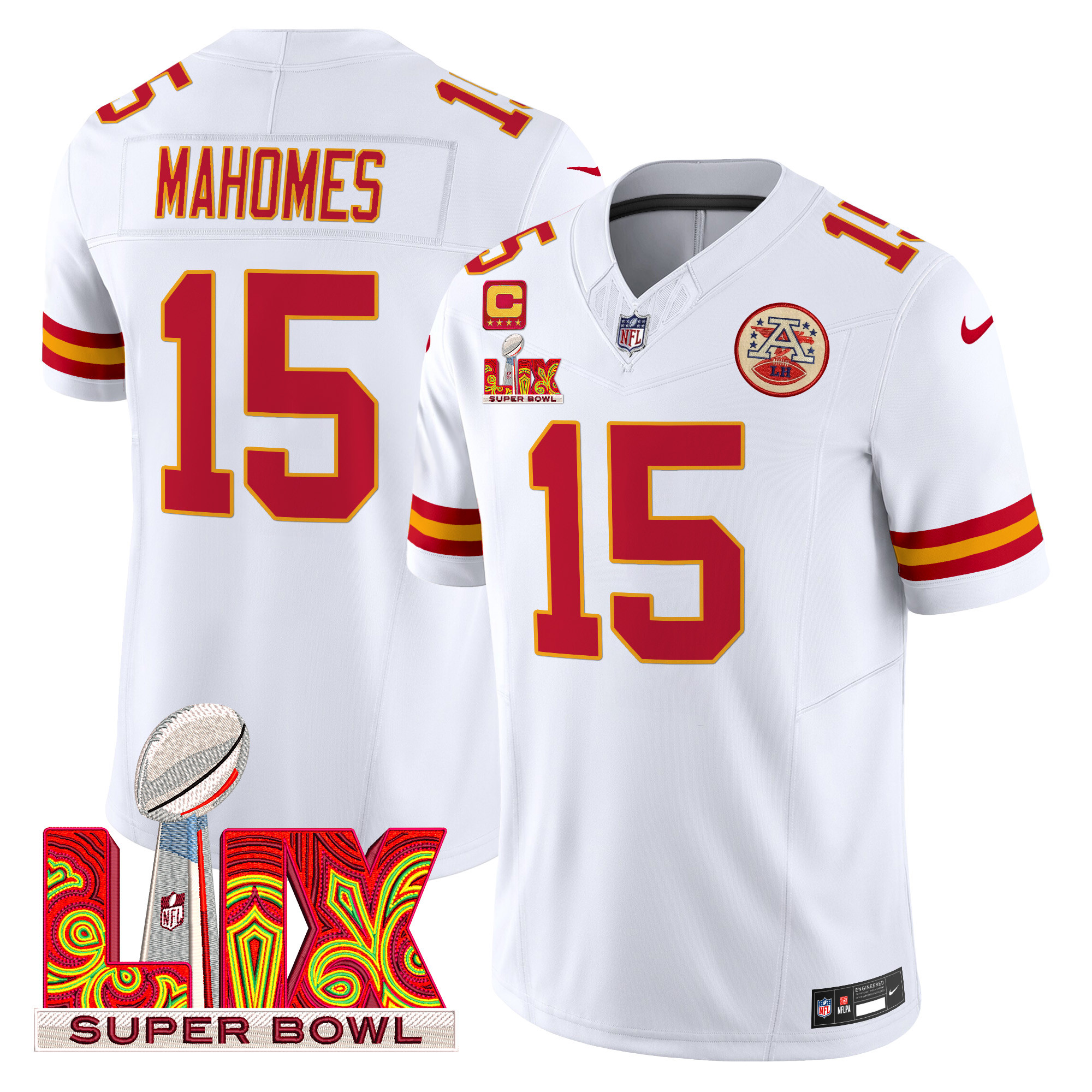 nike Mahomes Chiefs Super Bowl LVIII Jersey - Mahomes Chiefs Super