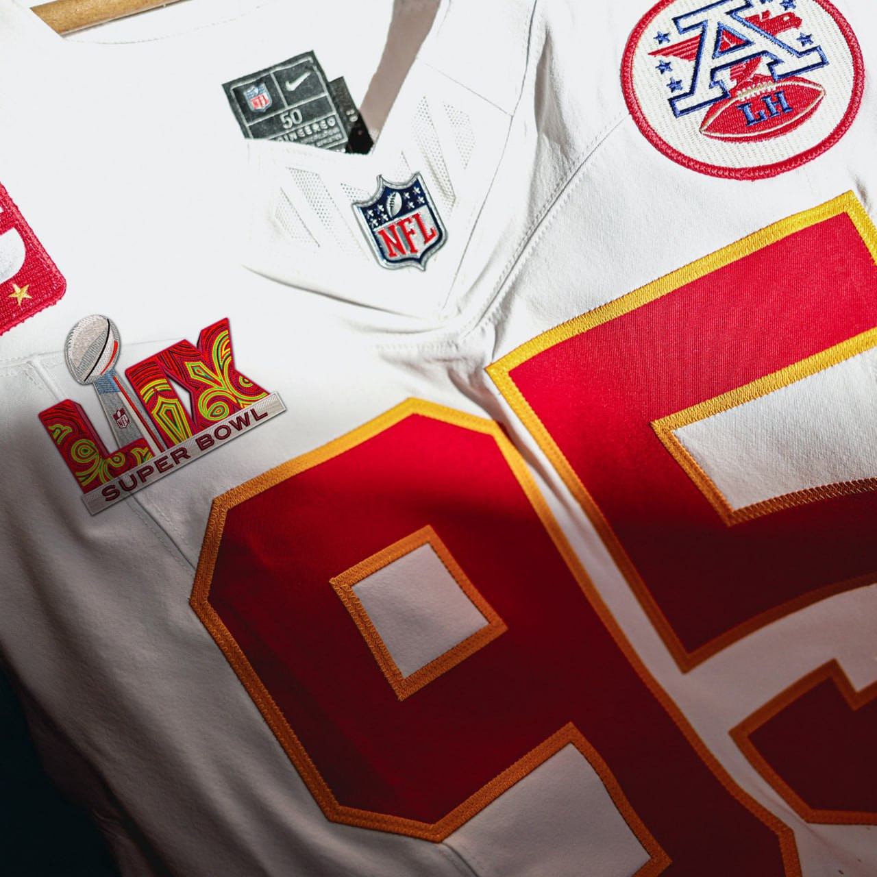 Alternative view of nike Mahomes Chiefs Super Bowl LVIII Jersey - Mahomes Chiefs Super
