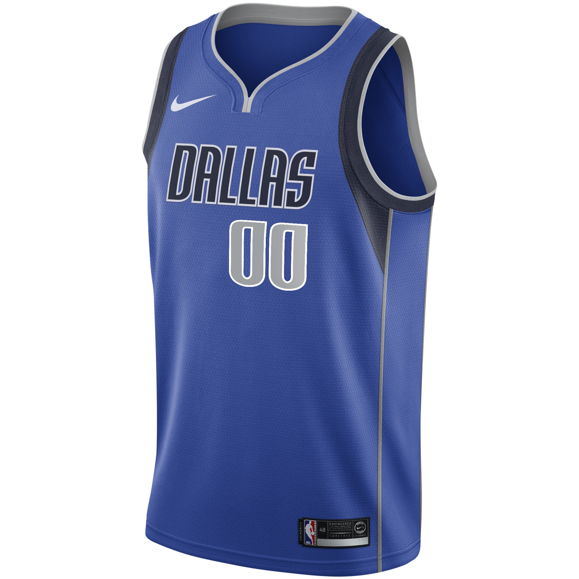 Alternative view of nike Mavericks Blue Custom Jersey - Nike Mavericks Blue Jersey