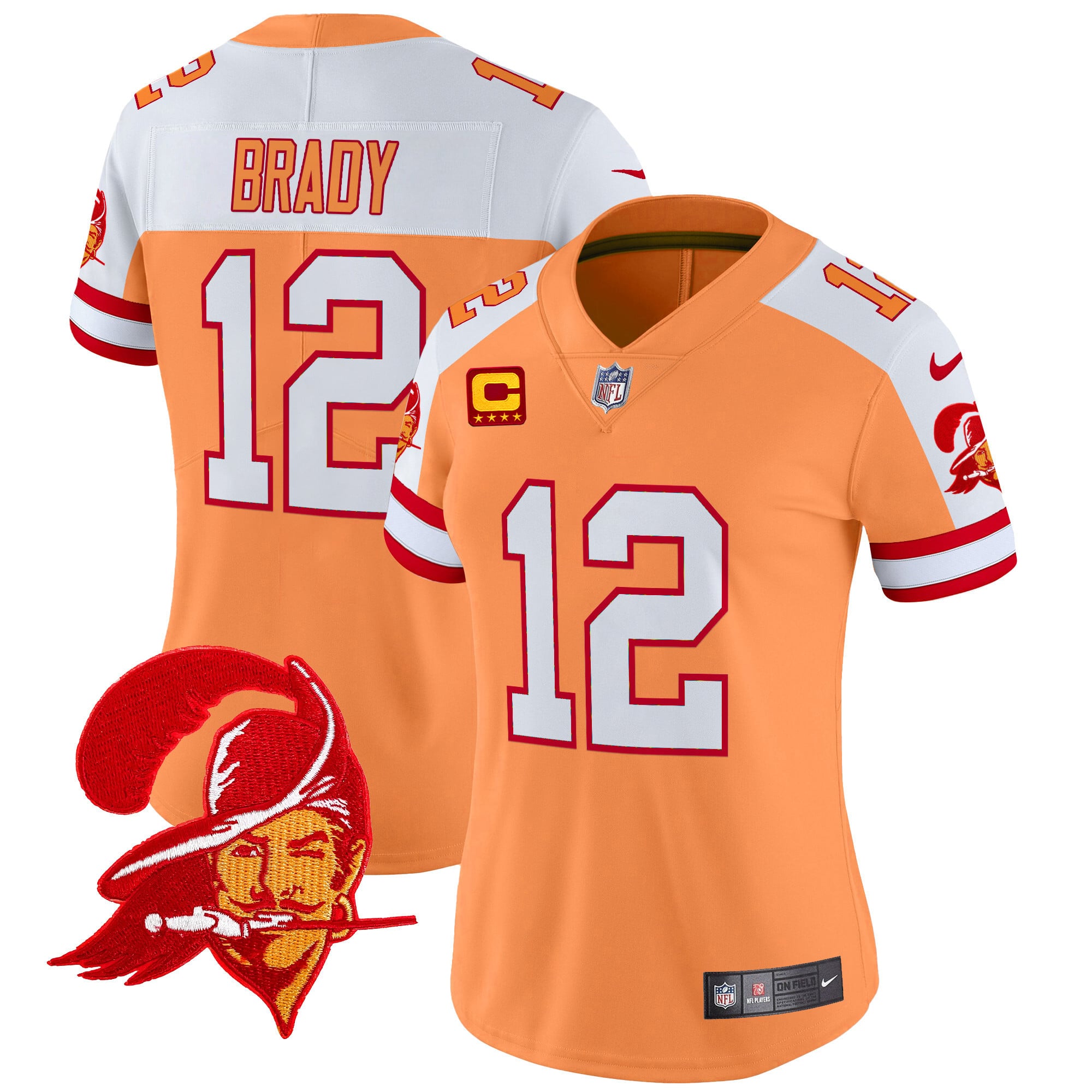 Alternative view of Nike Mayfield Buccaneers Jersey - Orange Home Edition