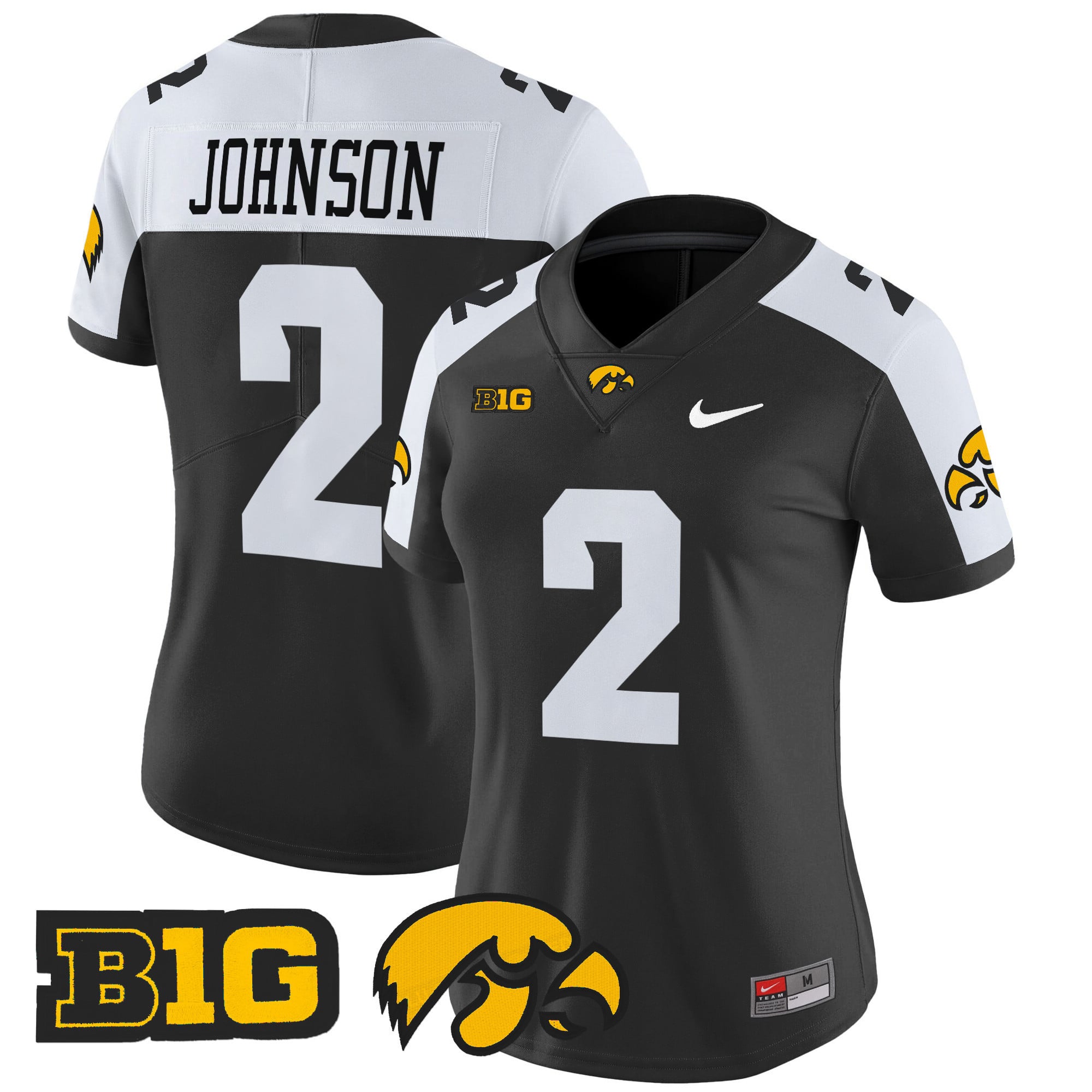 Alternative view of nike mcnamara Iowa Hawkeyes Black Jersey - Nike Iowa Hawkeyes McNamara 2