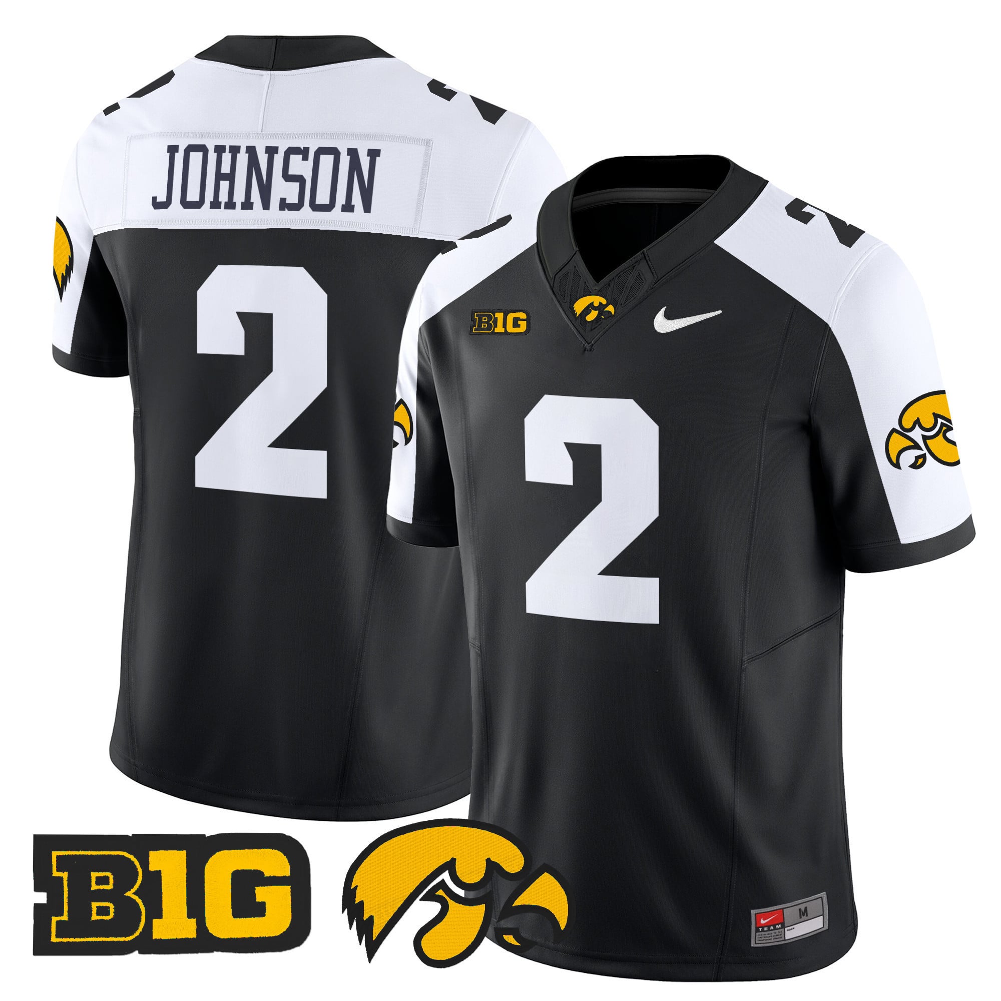 Alternative view of nike mcnamara Iowa Hawkeyes Black Jersey - Nike Iowa Hawkeyes McNamara