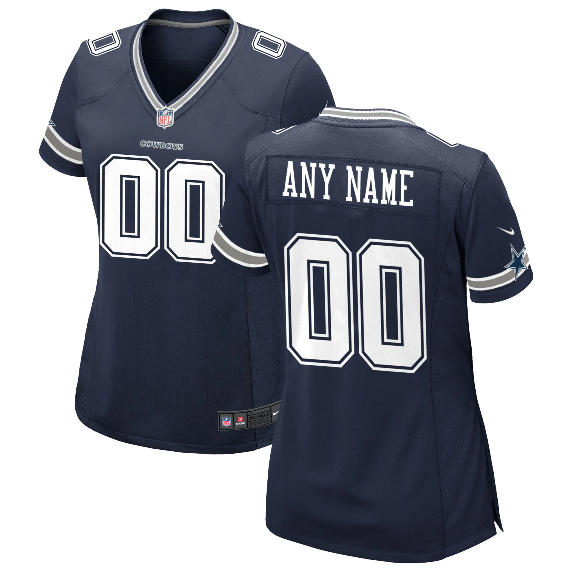 Alternative view of Nike Navy Cowboys Women’s Jersey - Nike Navy Dallas Cowboys Women’s
