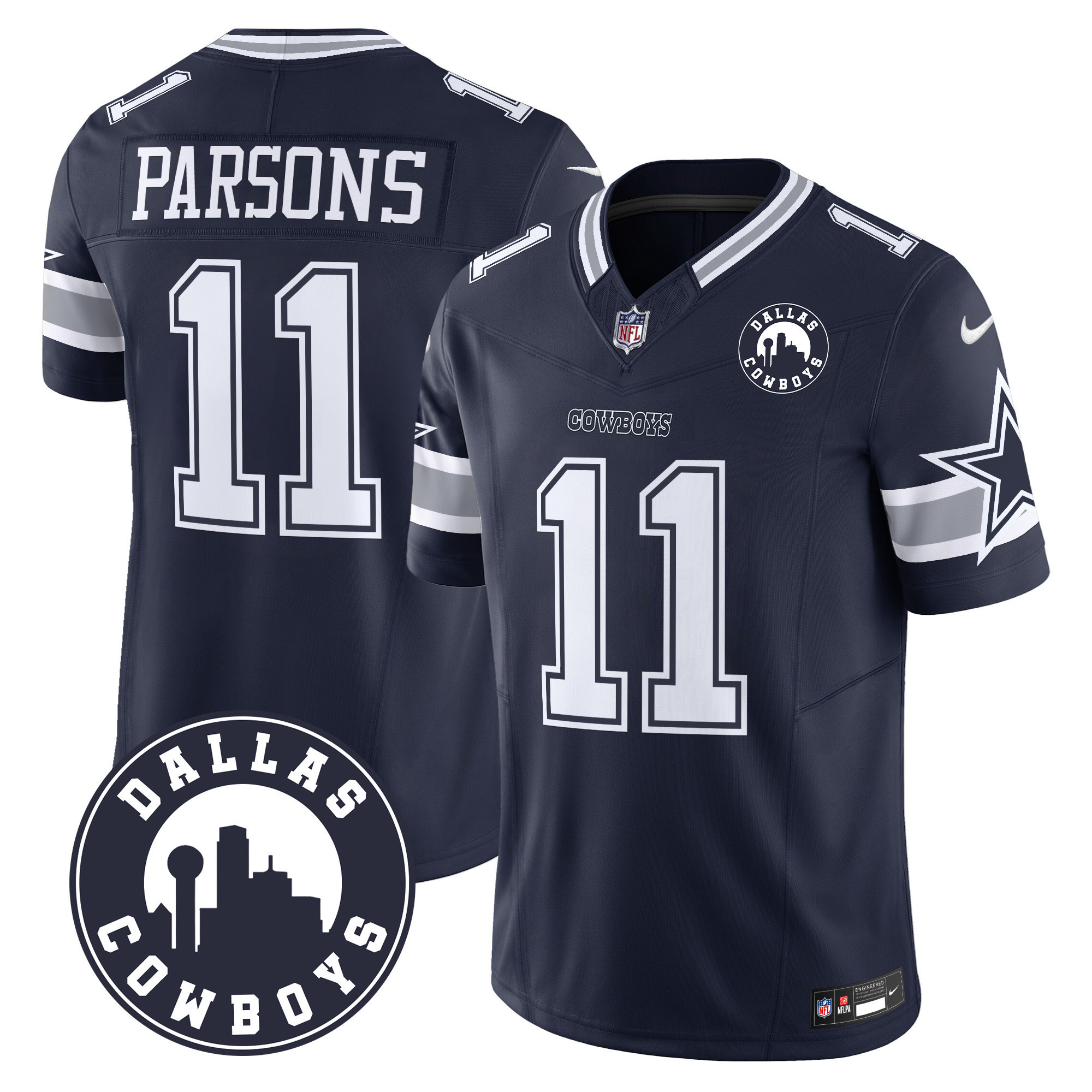 nike navy Parsons #11 Cowboys Jersey - Nike Parsons #11 Cowboys Navy