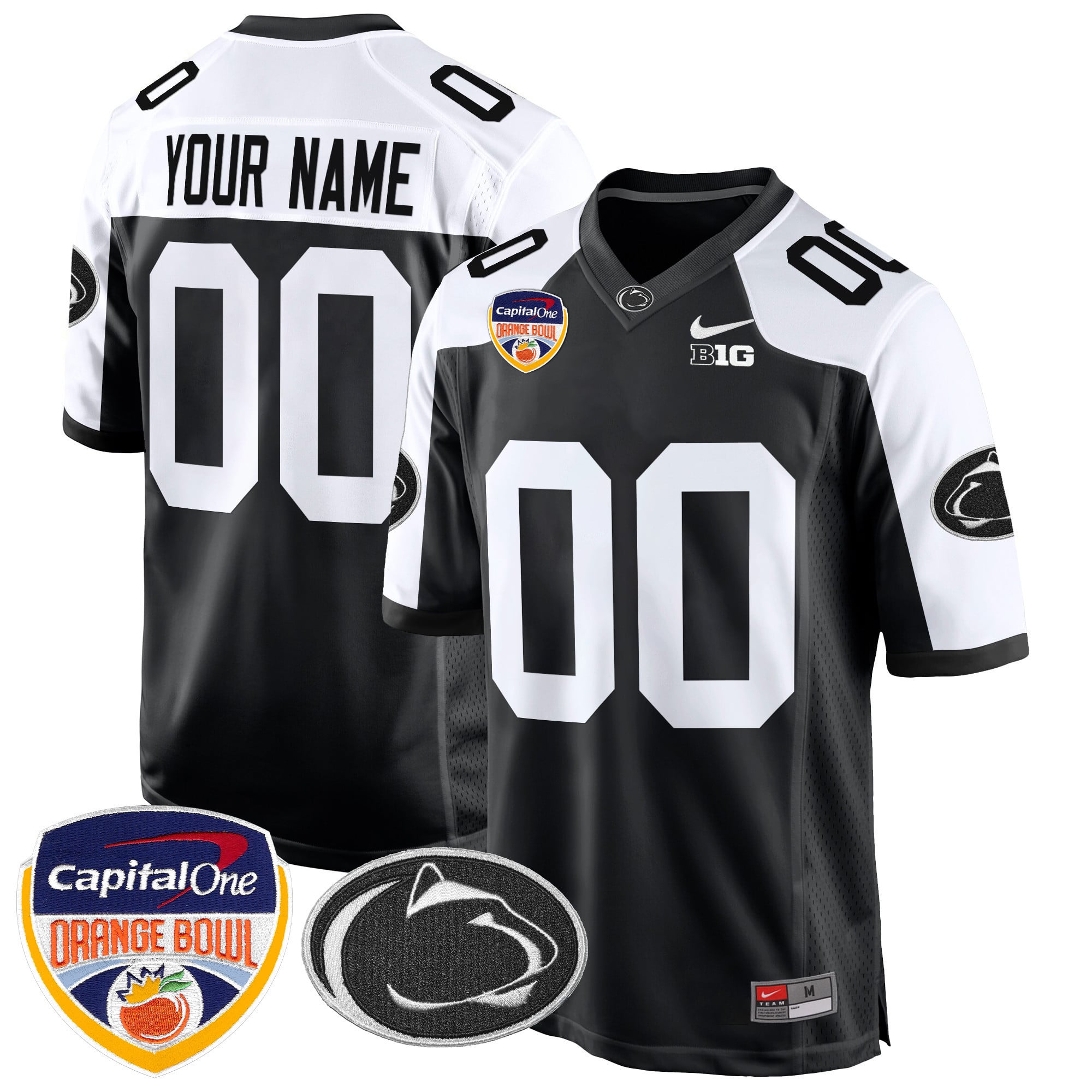 Alternative view of nike navy Penn State Orange Bowl Jersey - Nike Penn State Orange Bowl