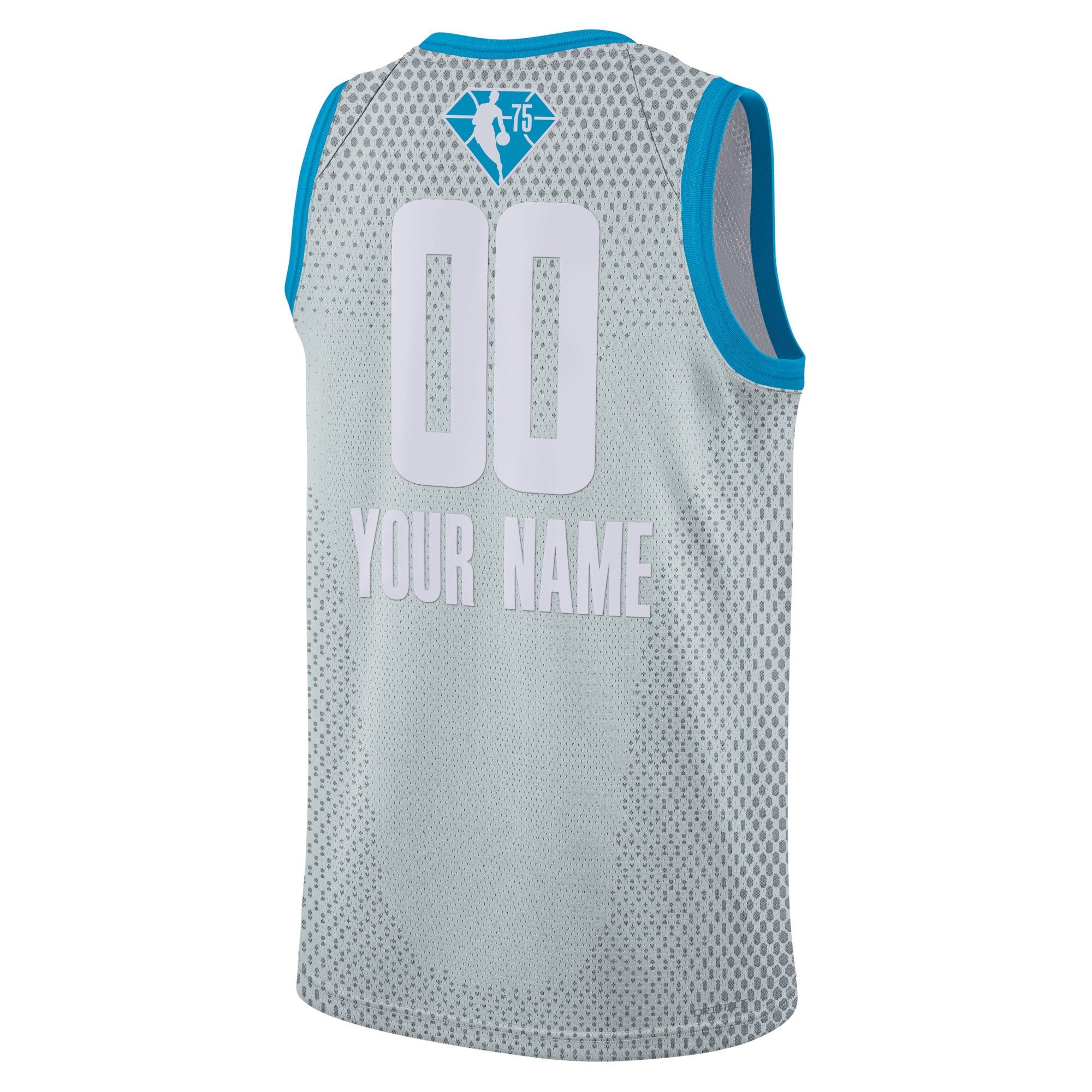 Alternative view of Nike NBA All-Star 2022 Jersey - Light Silver & Blue