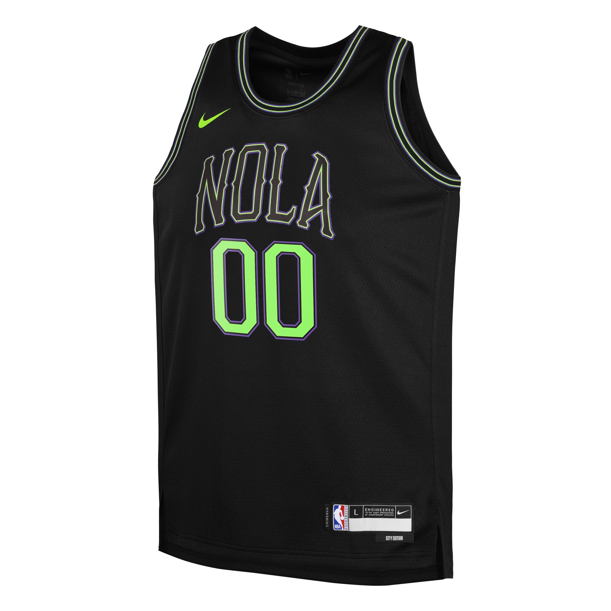 Alternative view of Nike NOLA Black Jersey - Custom City Edition