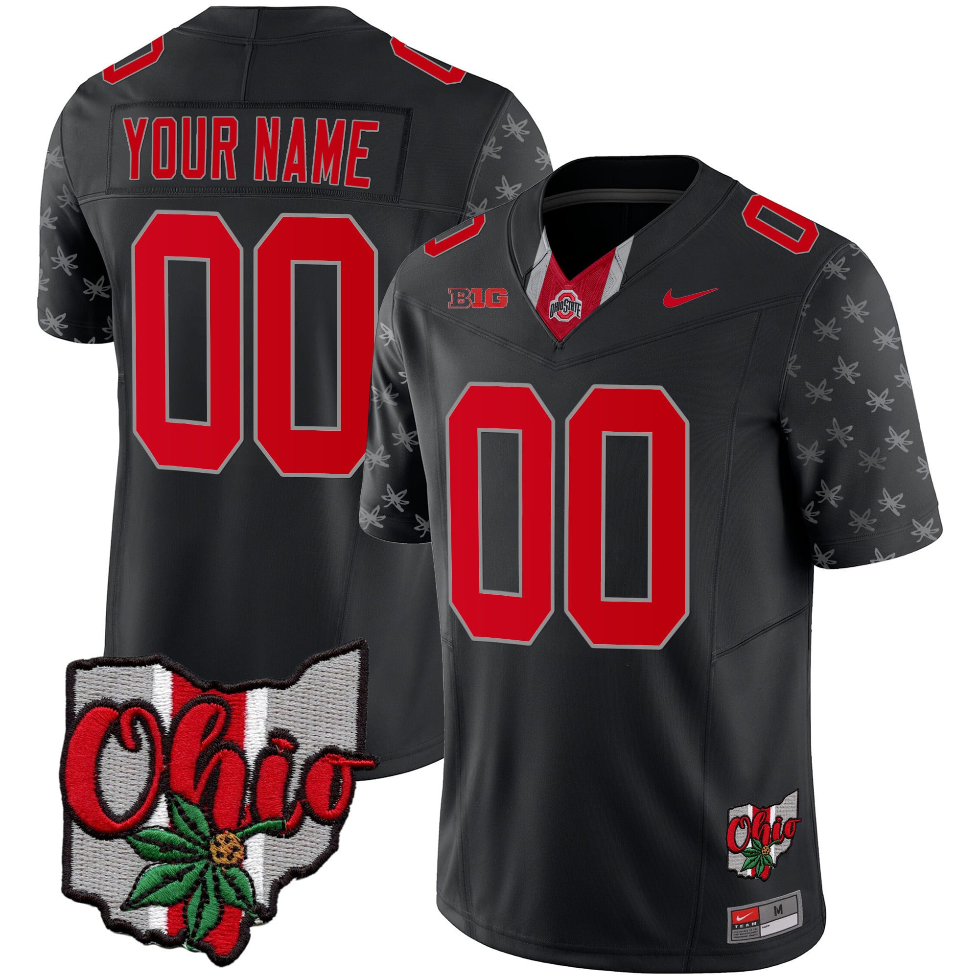 nike Ohio State Black Jersey - Nike Ohio State Buckeyes Black Football