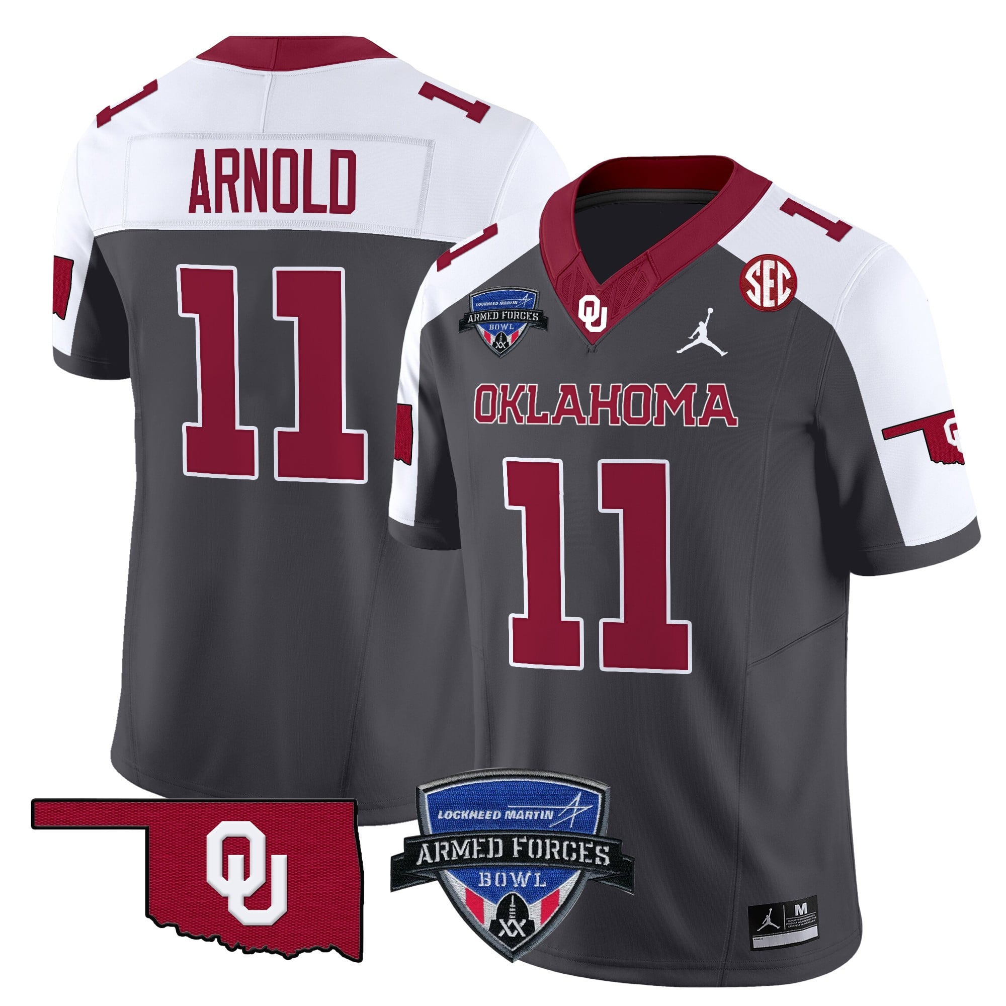 nike Oklahoma Sooners Gray Jersey - Oklahoma Sooners #11 Gray - Nike
