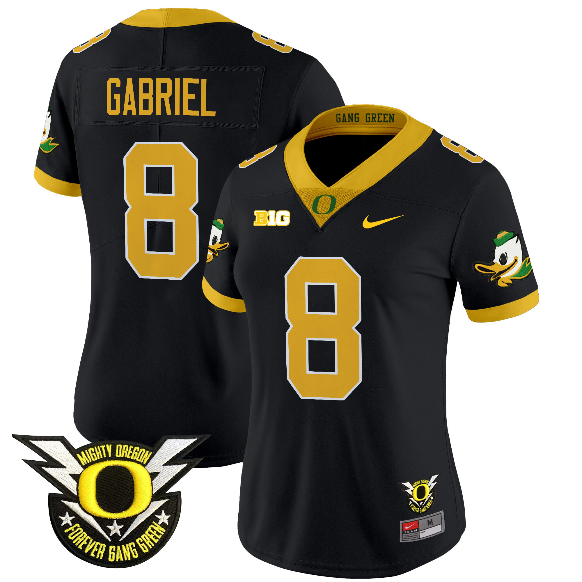 nike Oregon Ducks Gabriel Jersey - Nike Oregon Ducks Gabriel #8 Black