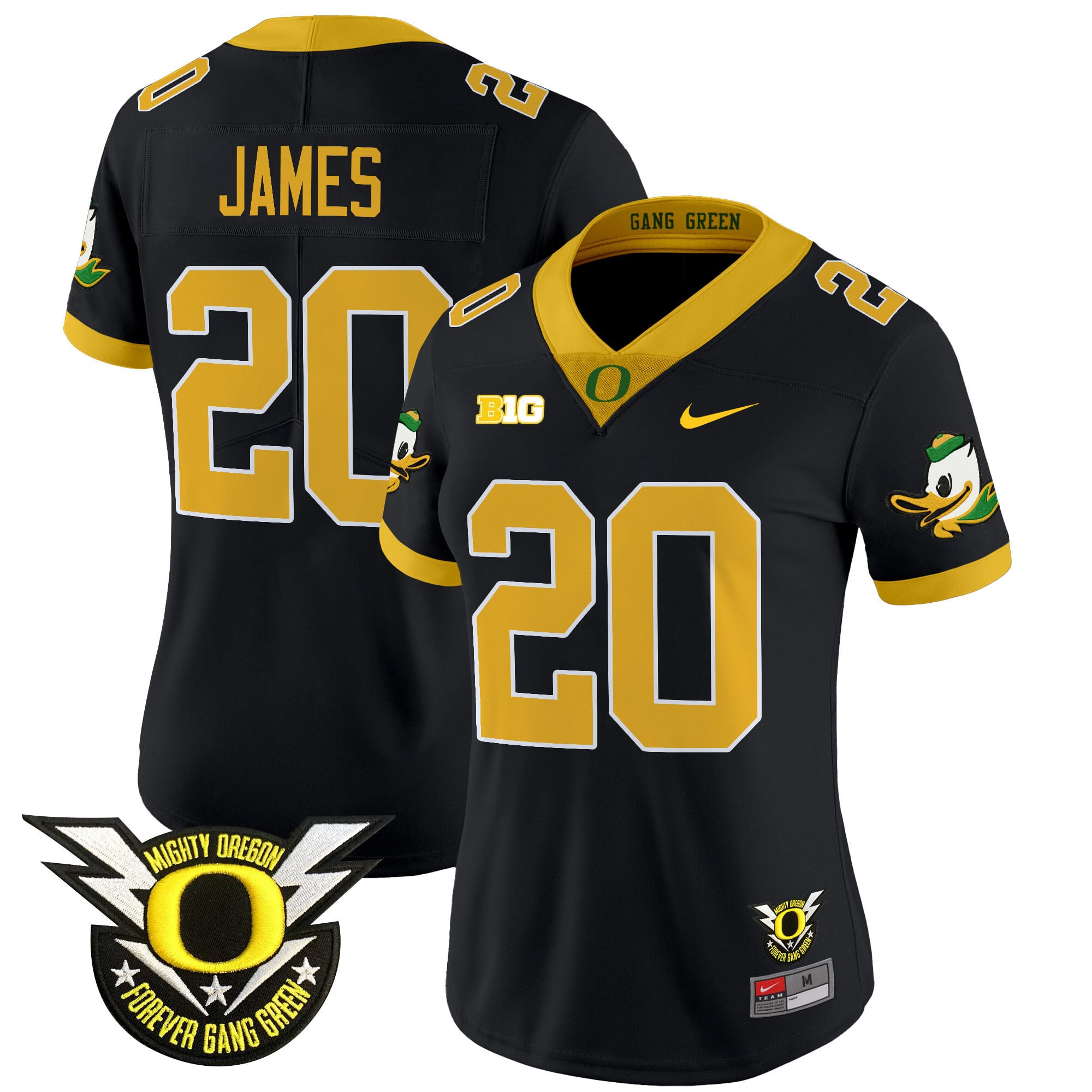 Alternative view of nike Oregon Ducks Gabriel Jersey - Nike Oregon Ducks Gabriel #8 Black
