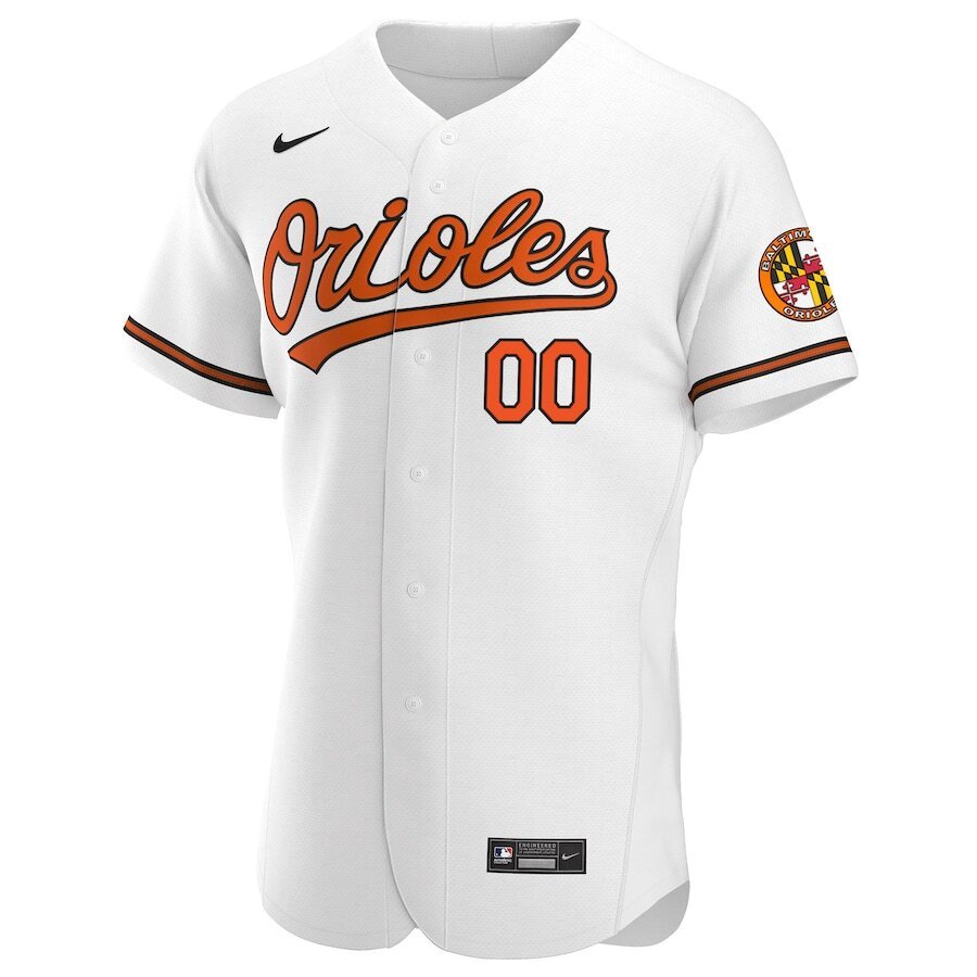 Alternative view of nike Orioles Custom White Jersey - Nike Orioles Custom White Home