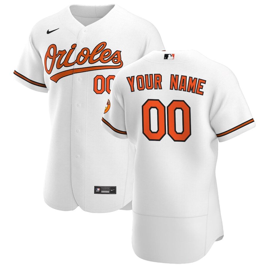 Nike Orioles White Home Custom Jersey - Personalize Yours!