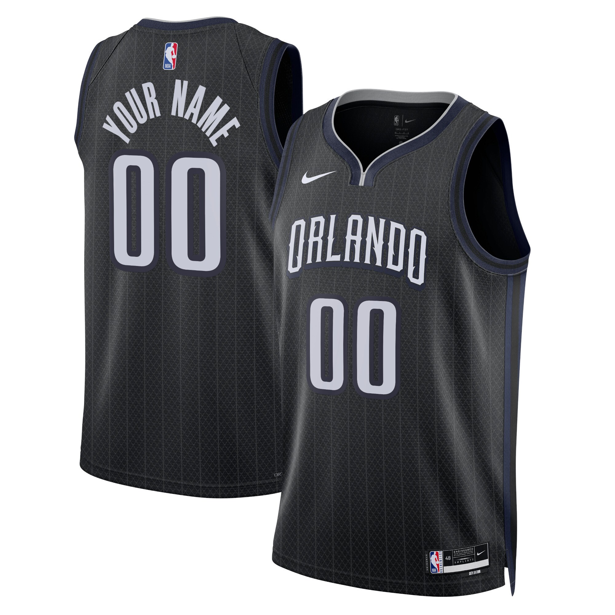 Alternative view of Nike Orlando Magic Black Jersey - Custom City Edition