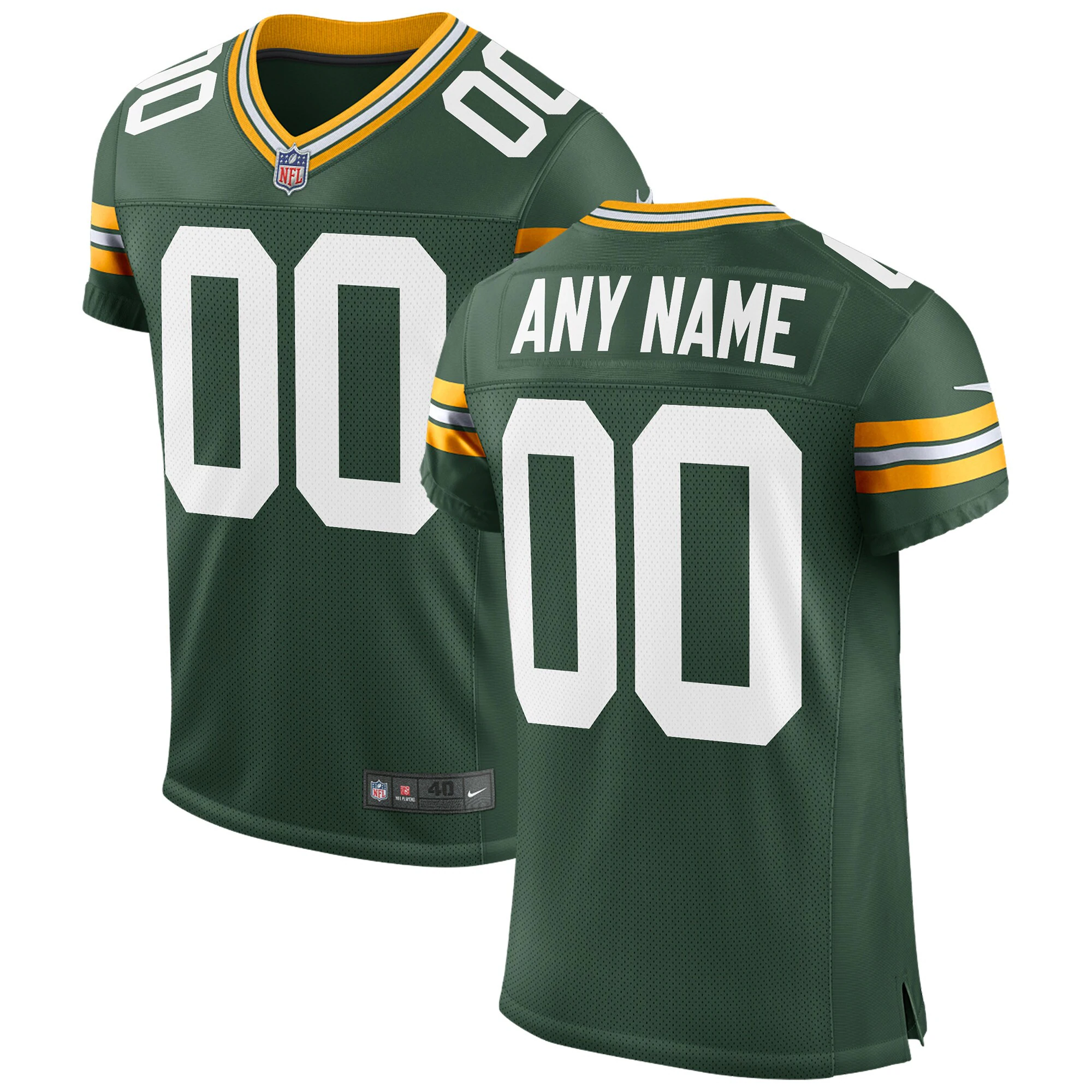 Nike Packers Green Custom Jersey - Design Your Own