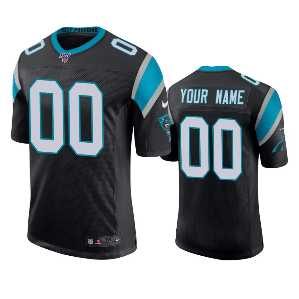 Nike Panthers Black Custom Jersey - Carolina Panthers Fan Gear